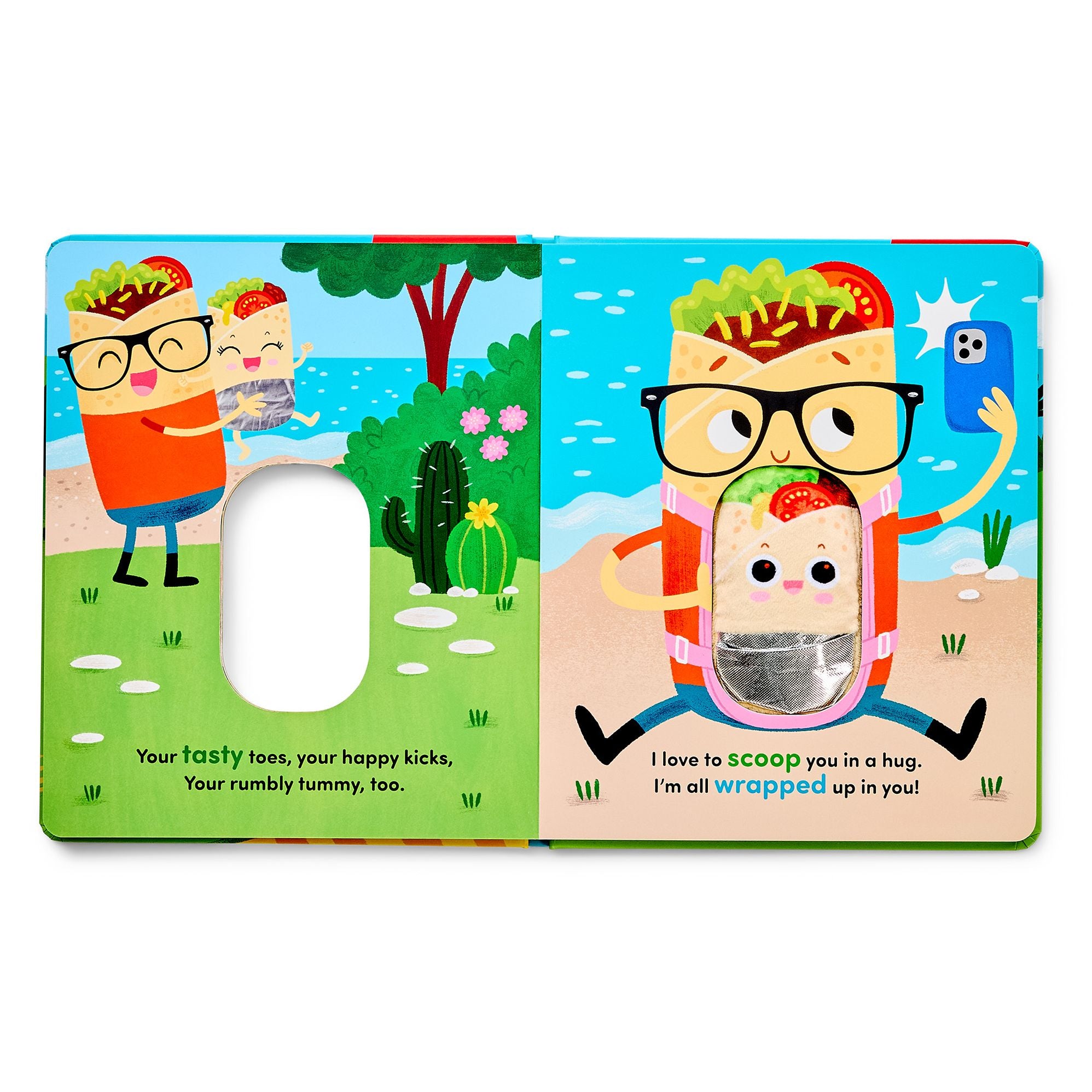 Daddy's Little Burrito: Celebrate First Time Dads with a Cozy Read-Aloud Crinkle Sensory Book for Baby Bonding Time, Storytime Board Book for New Dads, Baby Showers and Fathers Day