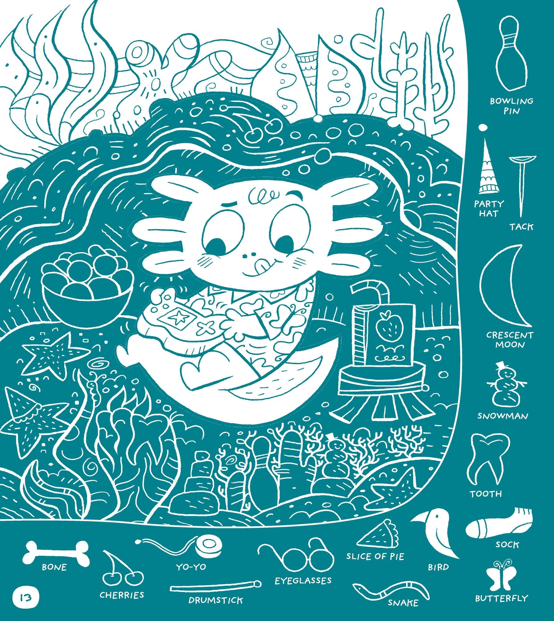 Magical Mermaids Hidden Pictures: Kids Mermaid Coloring Book with Markers Featuring Over 40 Ready-to-Color Stickers, Hidden Pictures Scenes with Undersea Adventures for Kids 6-9