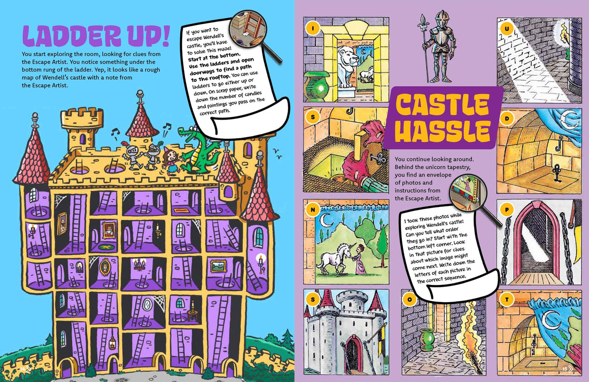 Escape Rooms!: Solve the Clues. Crack the Codes. Escape Six Mind-bending Rooms: Immersive Escape Room Game with Mysteries and Logic Puzzles for Kids 8-12