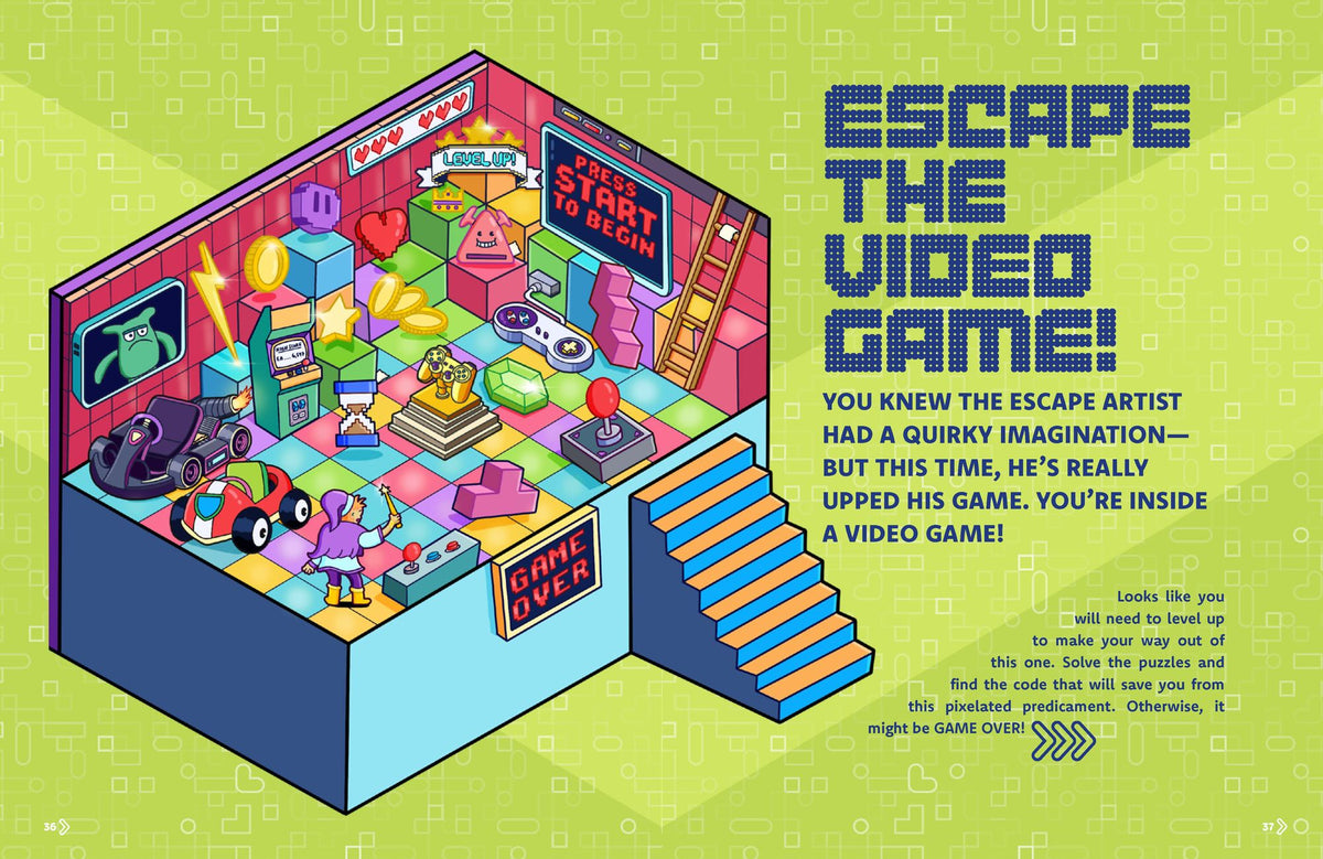 Escape Rooms!: Solve the Clues. Crack the Codes. Escape Six Mind-bending Rooms: Immersive Escape Room Game with Mysteries and Logic Puzzles for Kids 8-12