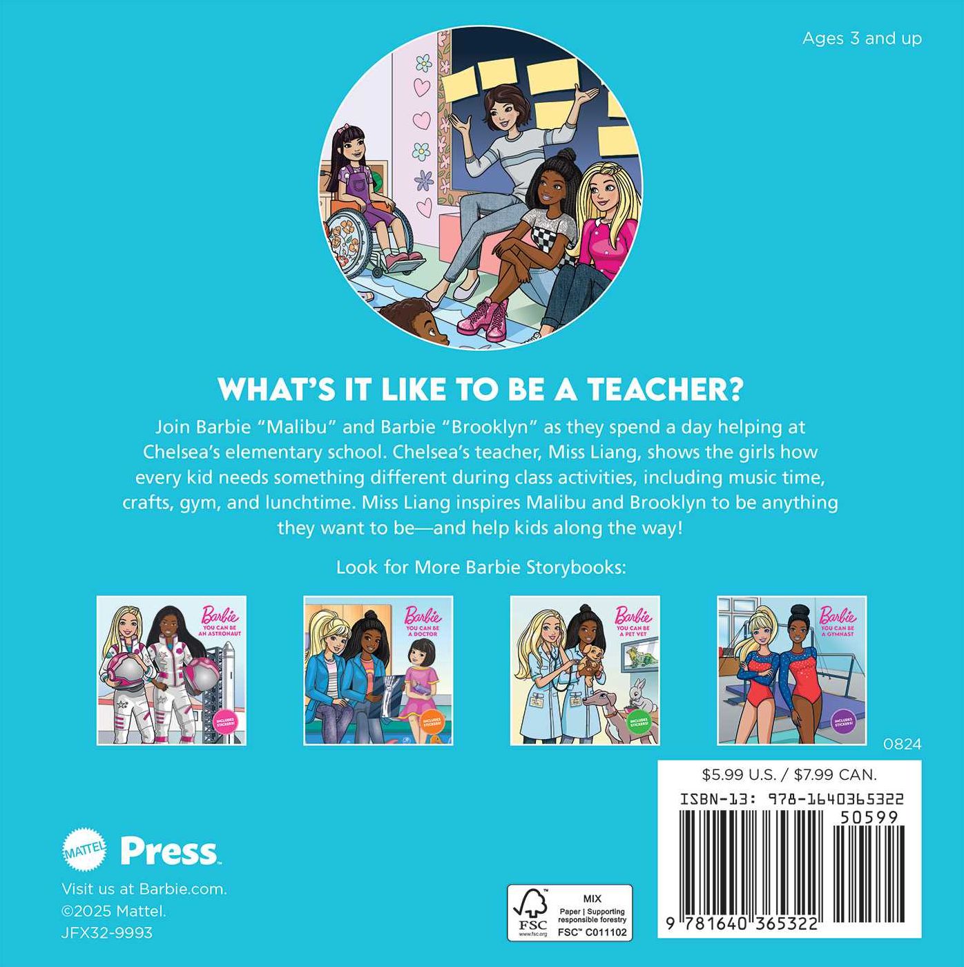 Barbie: You Can Be A Teacher