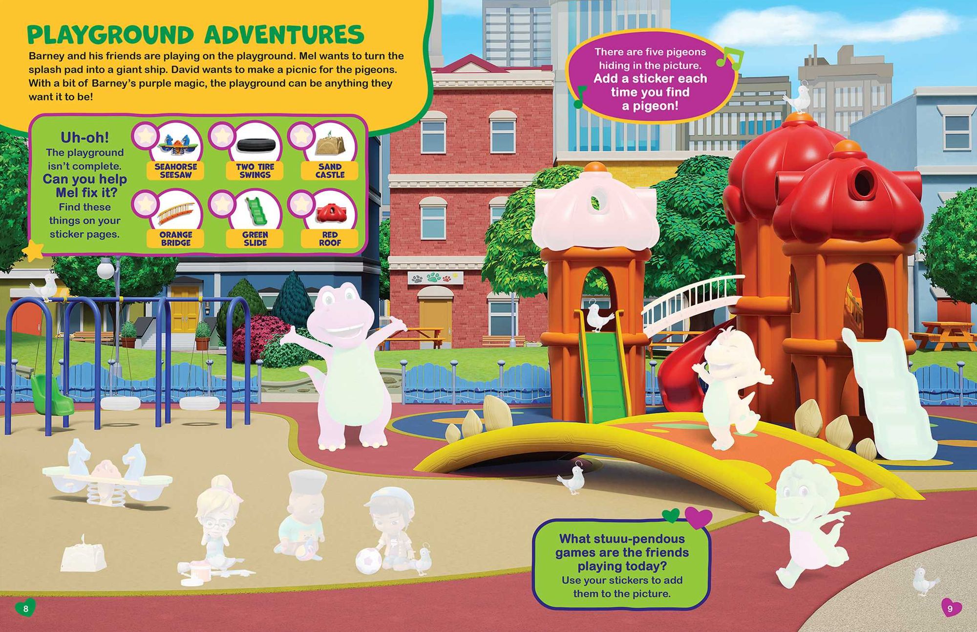 Barney: Super-Dee-Duper Sticker Book