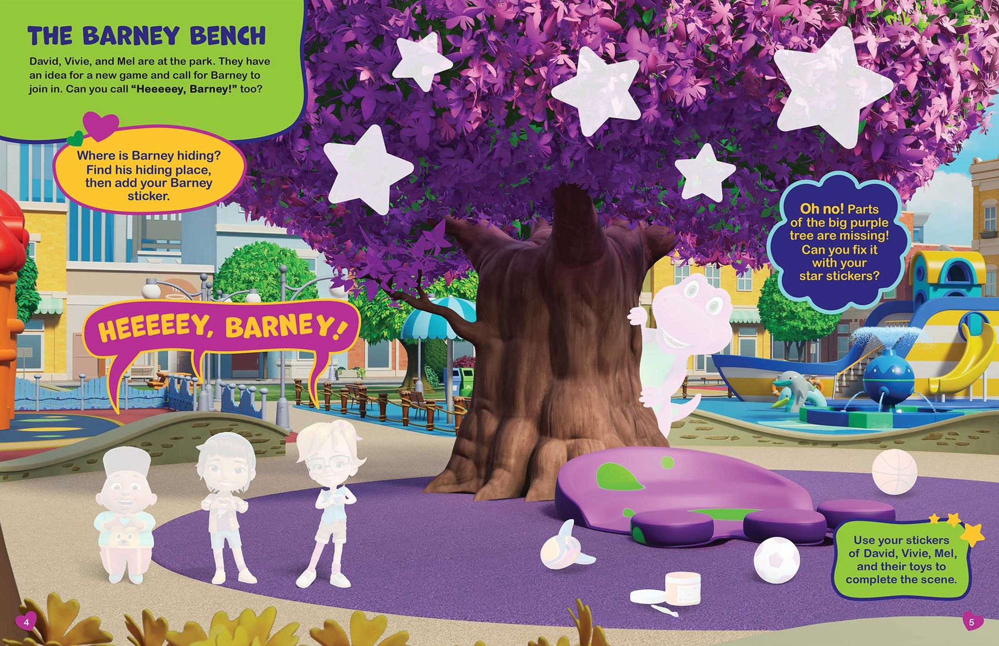 Barney: Super-Dee-Duper Sticker Book