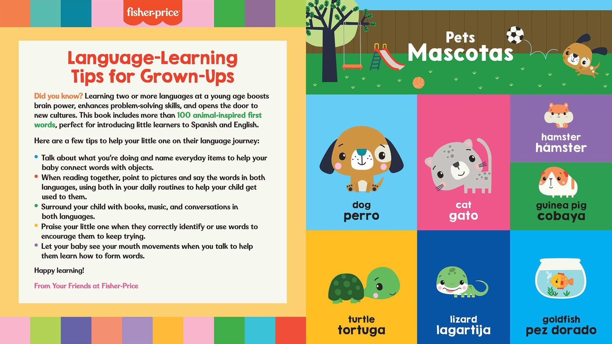 Fisher-Price: First Animal Words (Primeras palabras de animales)