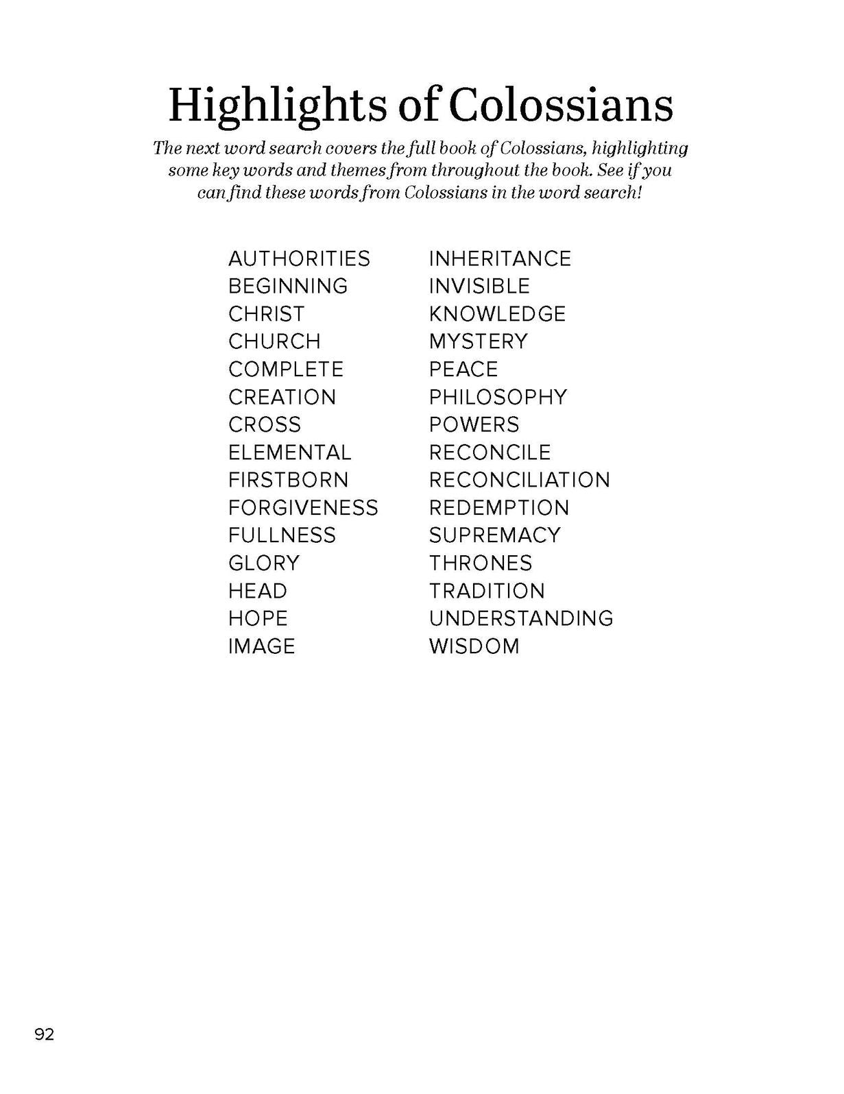 Galatians, Ephesians, Philippians, Colossians: A Word Find Book from Our Daily Bread Ministries