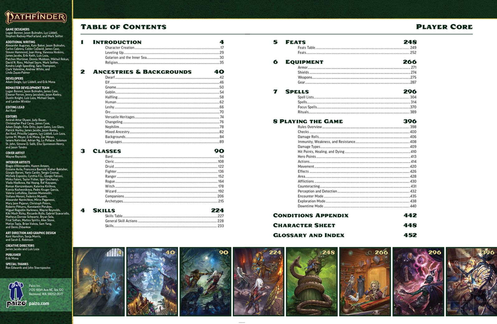Pathfinder Player Core
