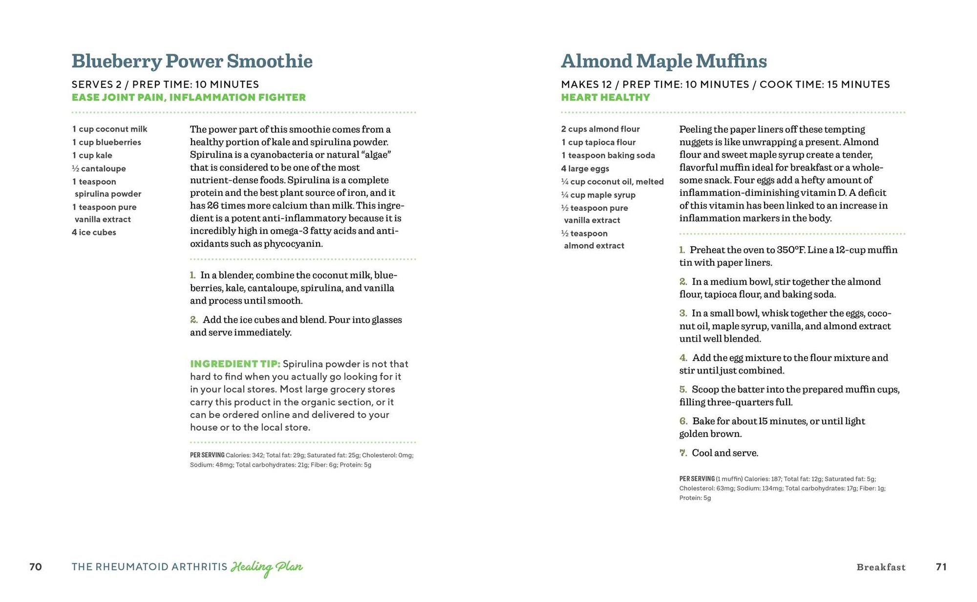 The Rheumatoid Arthritis Healing Plan: A Holistic Guide and Cookbook for Inflammation Relief