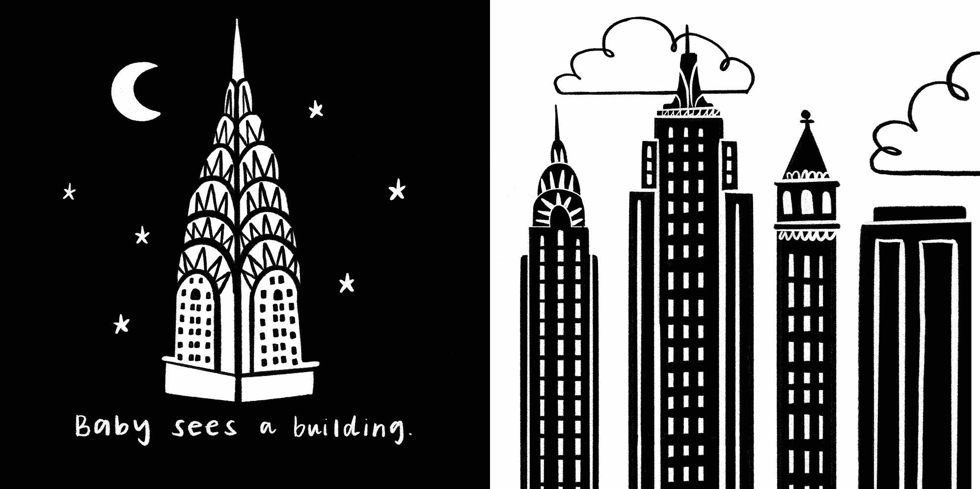 Baby Sees New York City: A High-Contrast Board Book for Babies