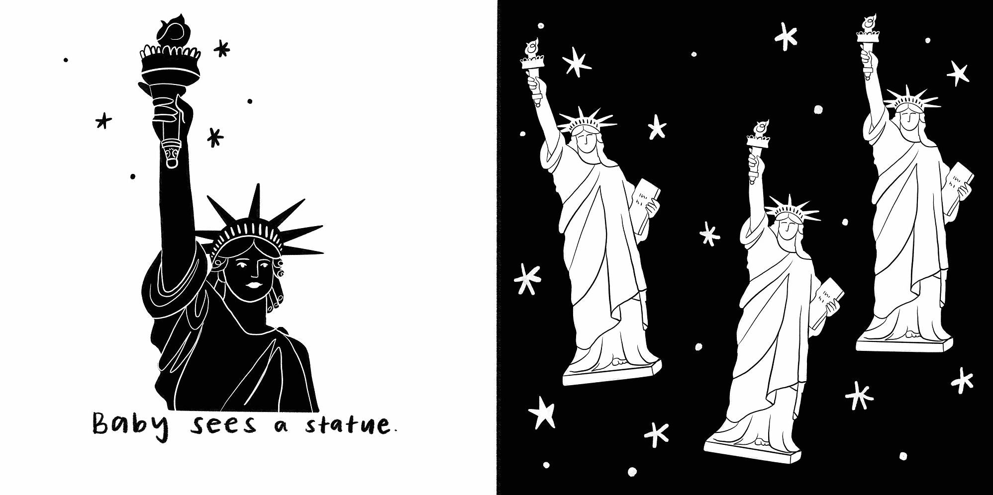 Baby Sees New York City: A High-Contrast Board Book for Babies