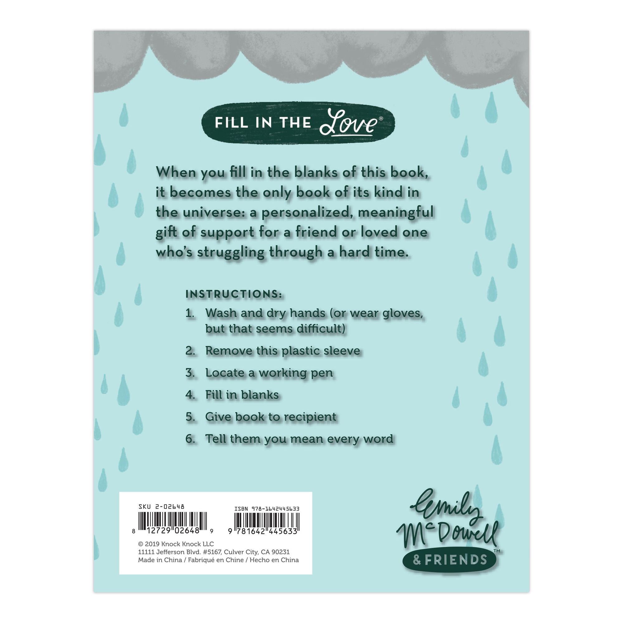 Em & Friends Feels Terrible Fill in the Love Book