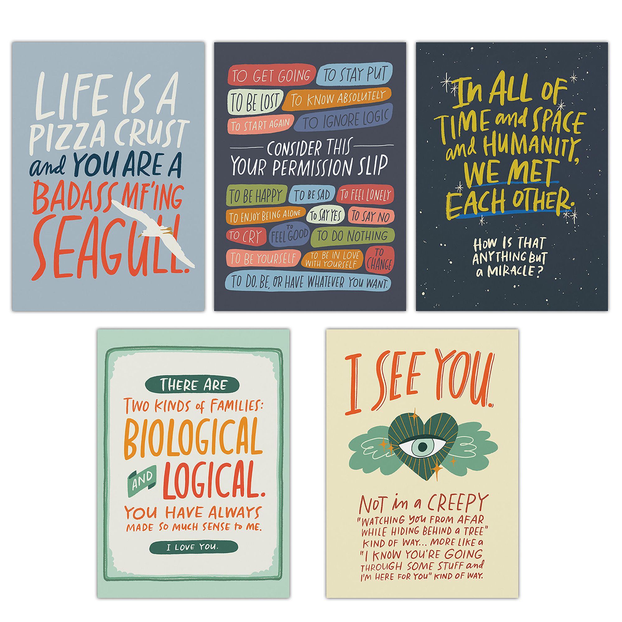 Good Vibes & High Fives Postcard Book