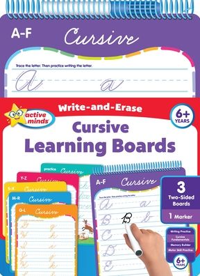 Active Minds Write-and-Erase Cursive Learning Boards