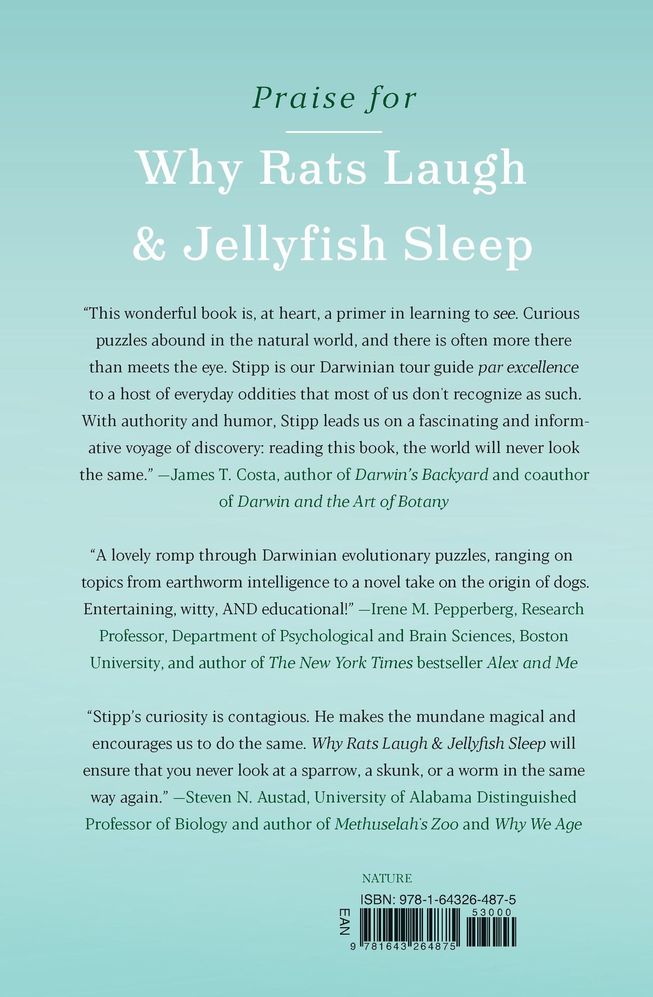 Why Rats Laugh and Jellyfish Sleep: And Other Enchanting Stories of Evolution