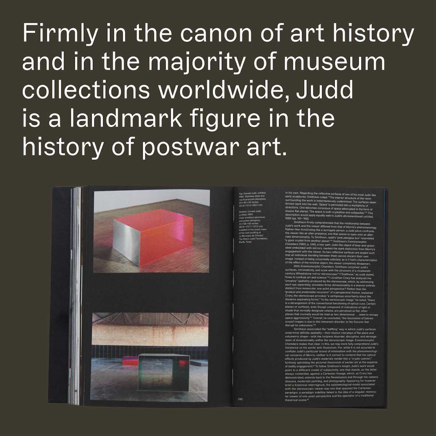 Donald Judd: Artworks 1970-1994