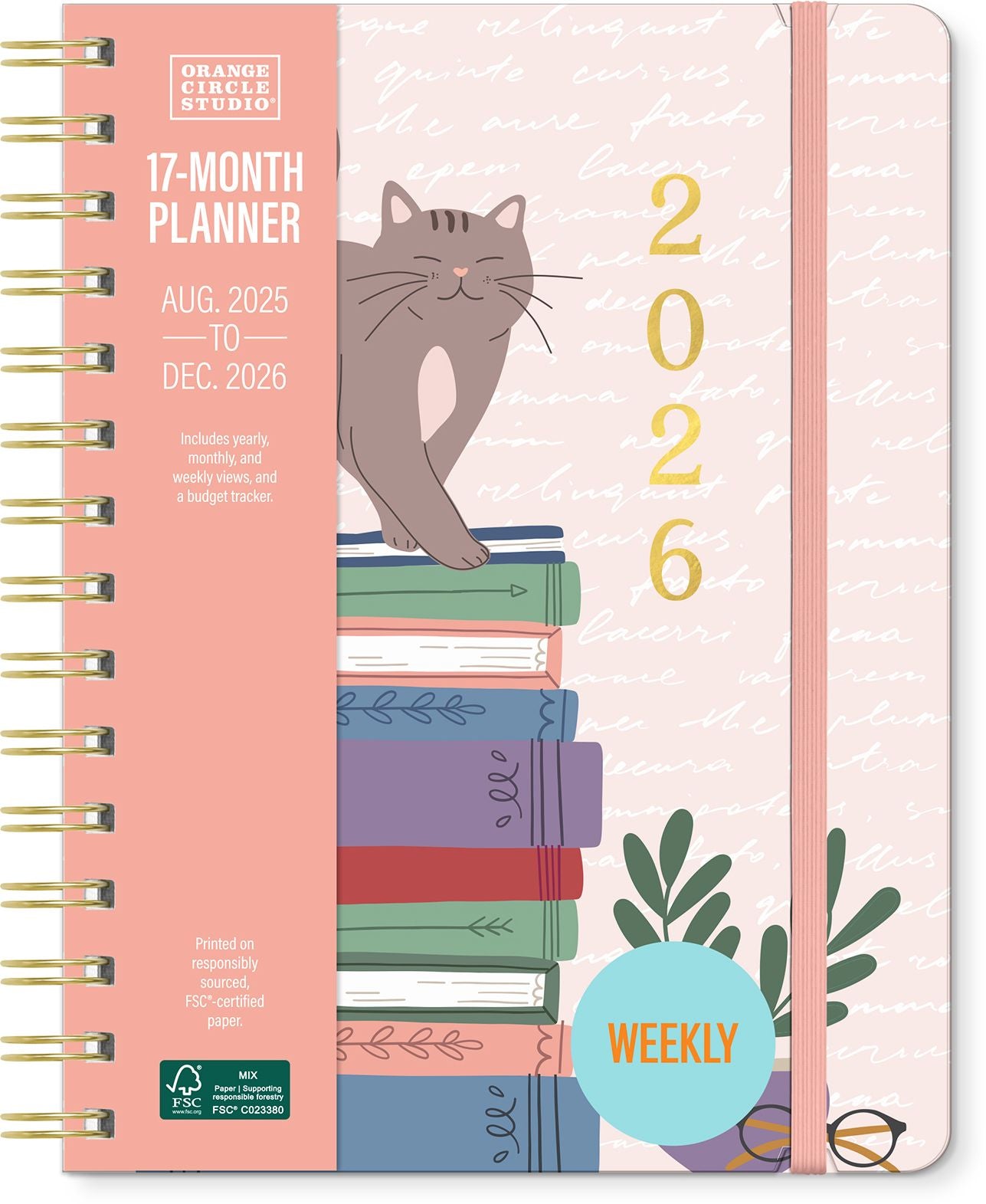 2025-2026 Book Lovers Deluxe Compact Flexi Planner 17m Exclusive