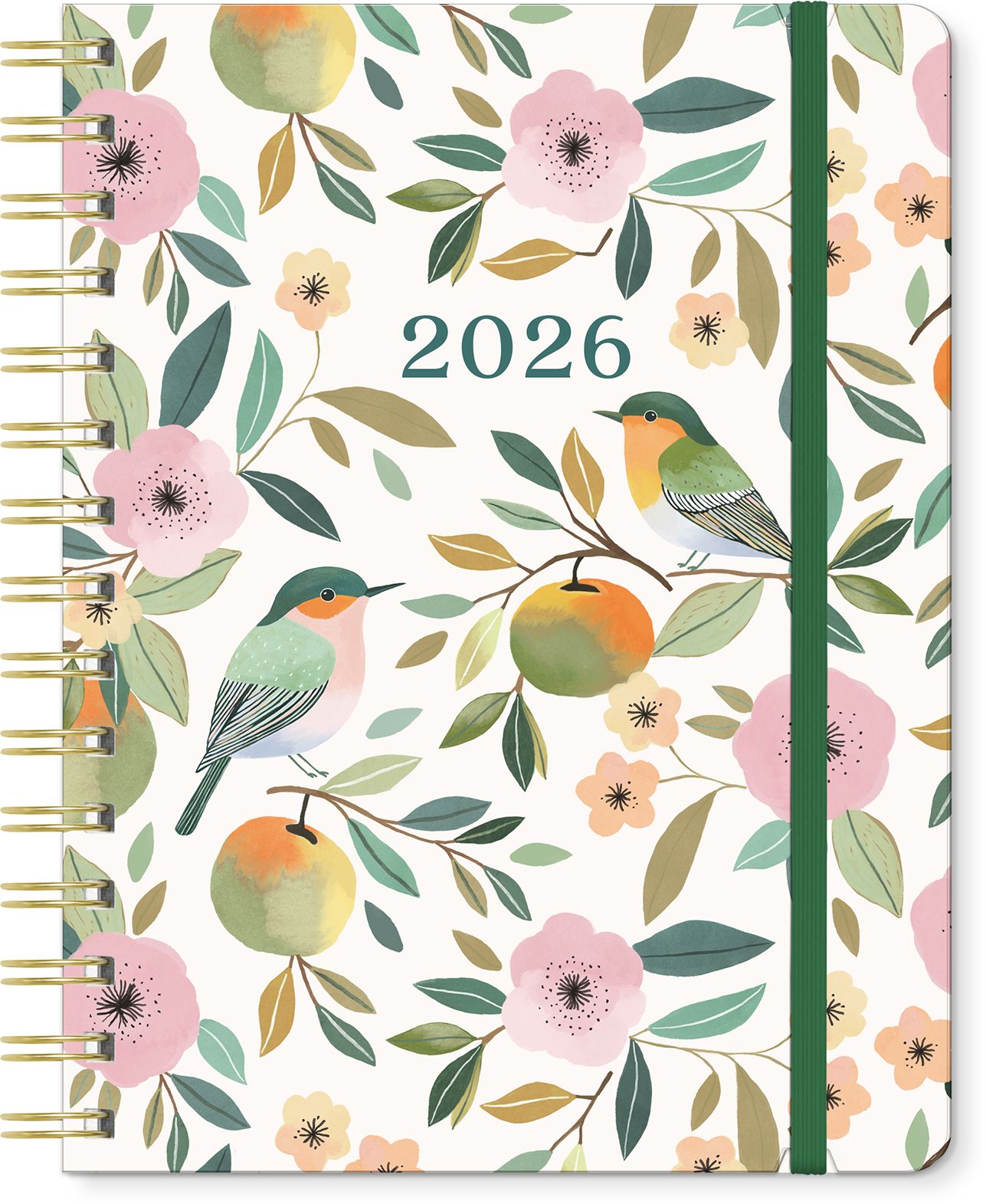 2025-2026 Birds & Blooms Deluxe Compact Flexi Planner 17m Exclusive