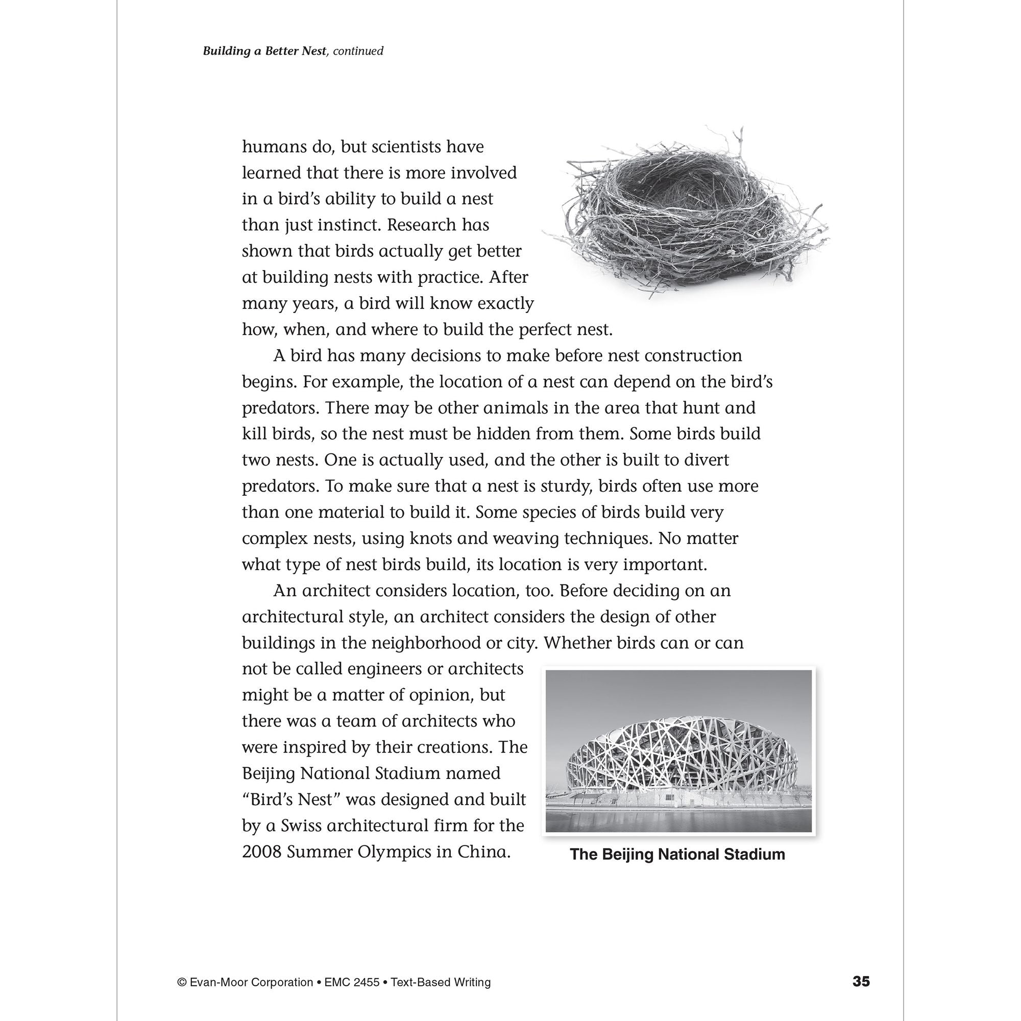 Text Based Writing, Grade 5