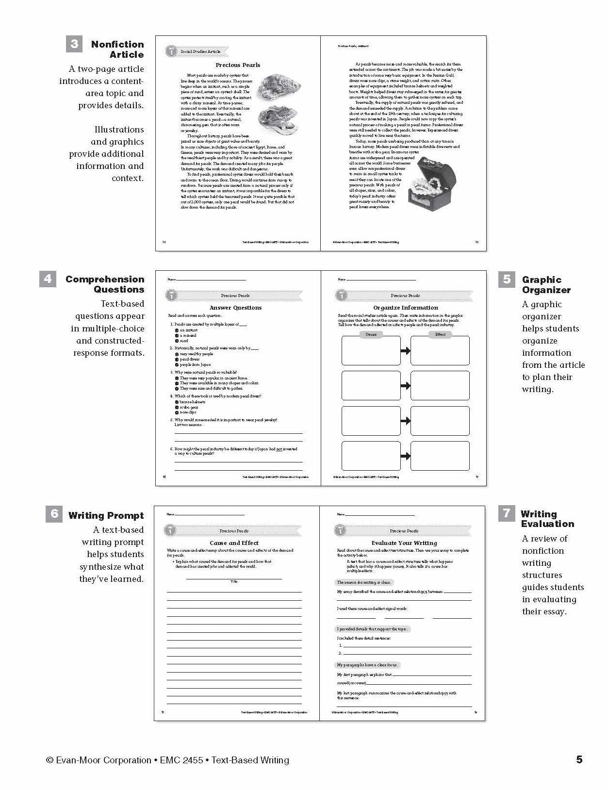 Text Based Writing, Grade 5