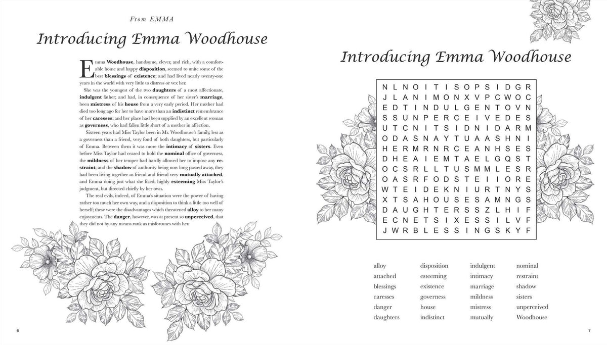 Jane Austen Word Search