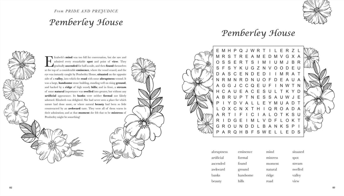 Jane Austen Word Search