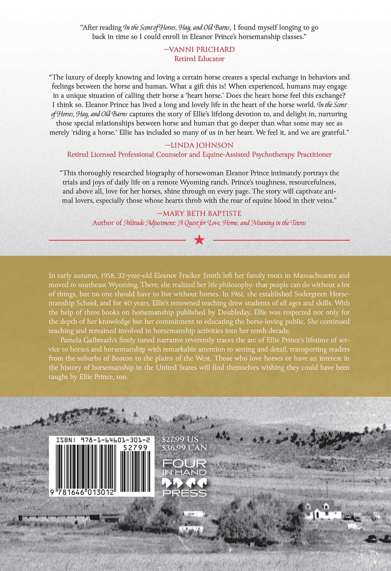 In the Scent of Horses, Hay, and Old Barns: The Story of Eleanor Prince, Intrepid American Horsemanship Educator