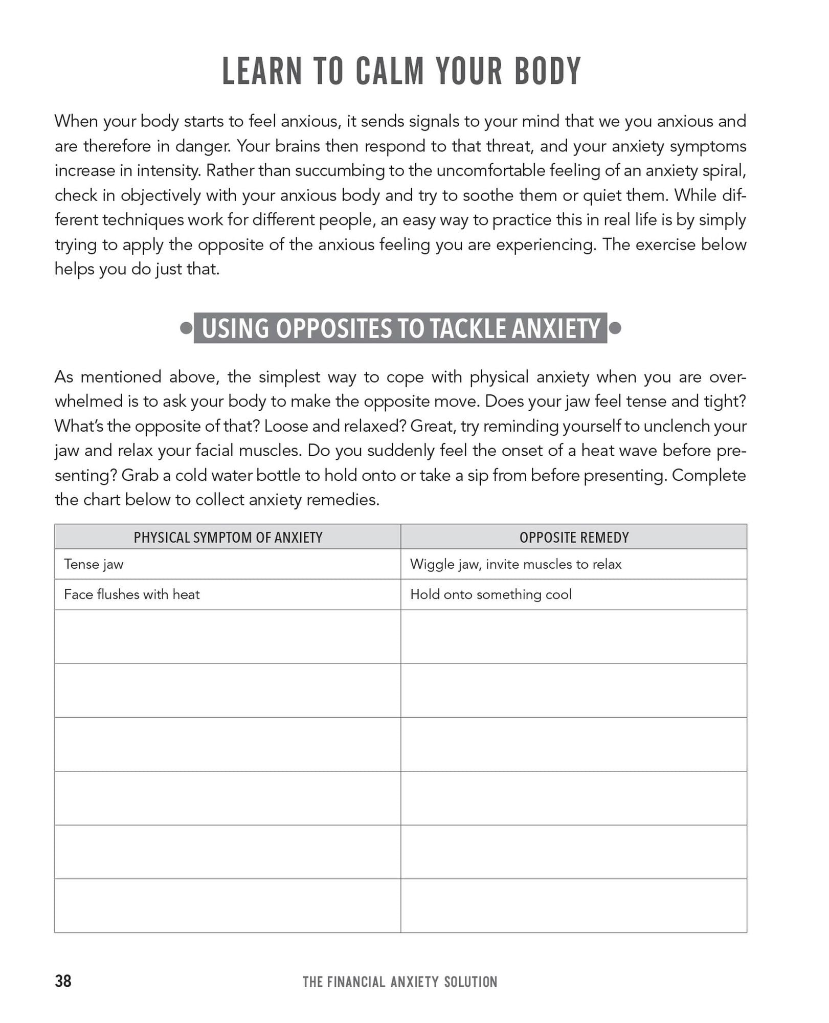 The Financial Anxiety Solution: A Step-by-Step Workbook to Stop Worrying about Money, Take Control of Your Finances, and Live a Happier Life