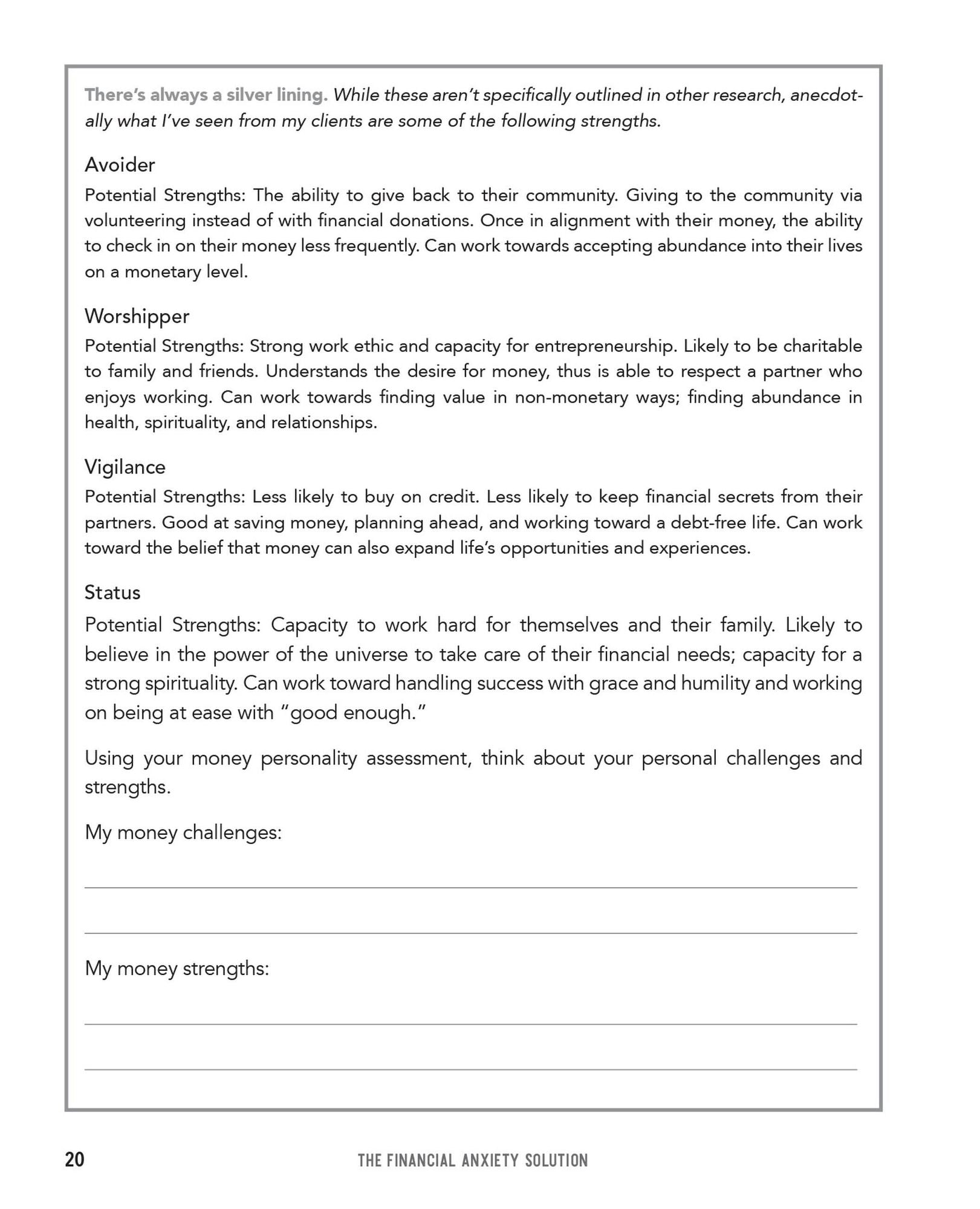 The Financial Anxiety Solution: A Step-by-Step Workbook to Stop Worrying about Money, Take Control of Your Finances, and Live a Happier Life