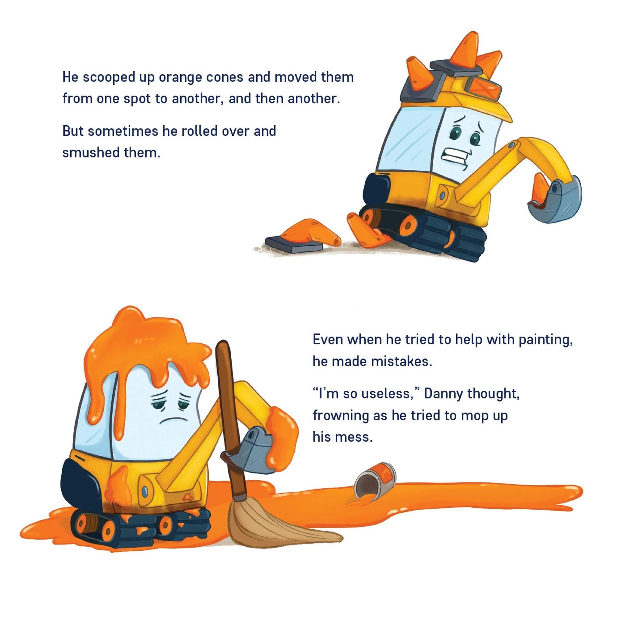 Danny the Digger Saves Christmas: A Construction Site Holiday Story for Kids