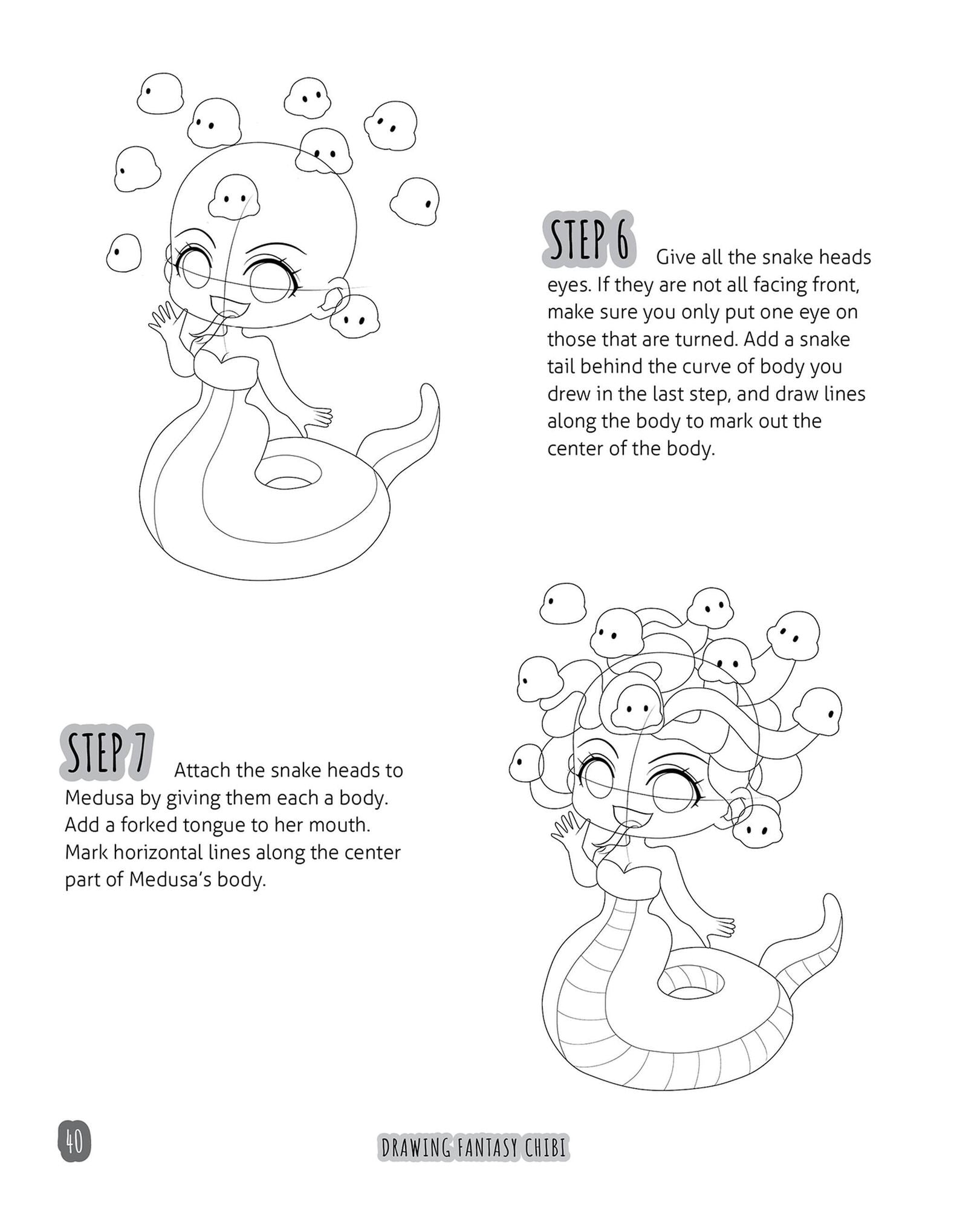 Drawing Fantasy Chibi: Learn How to Draw Kawaii Unicorns, Mermaids, Dragons, and Other Mythical, Magical Creatures! (How to Draw Books)