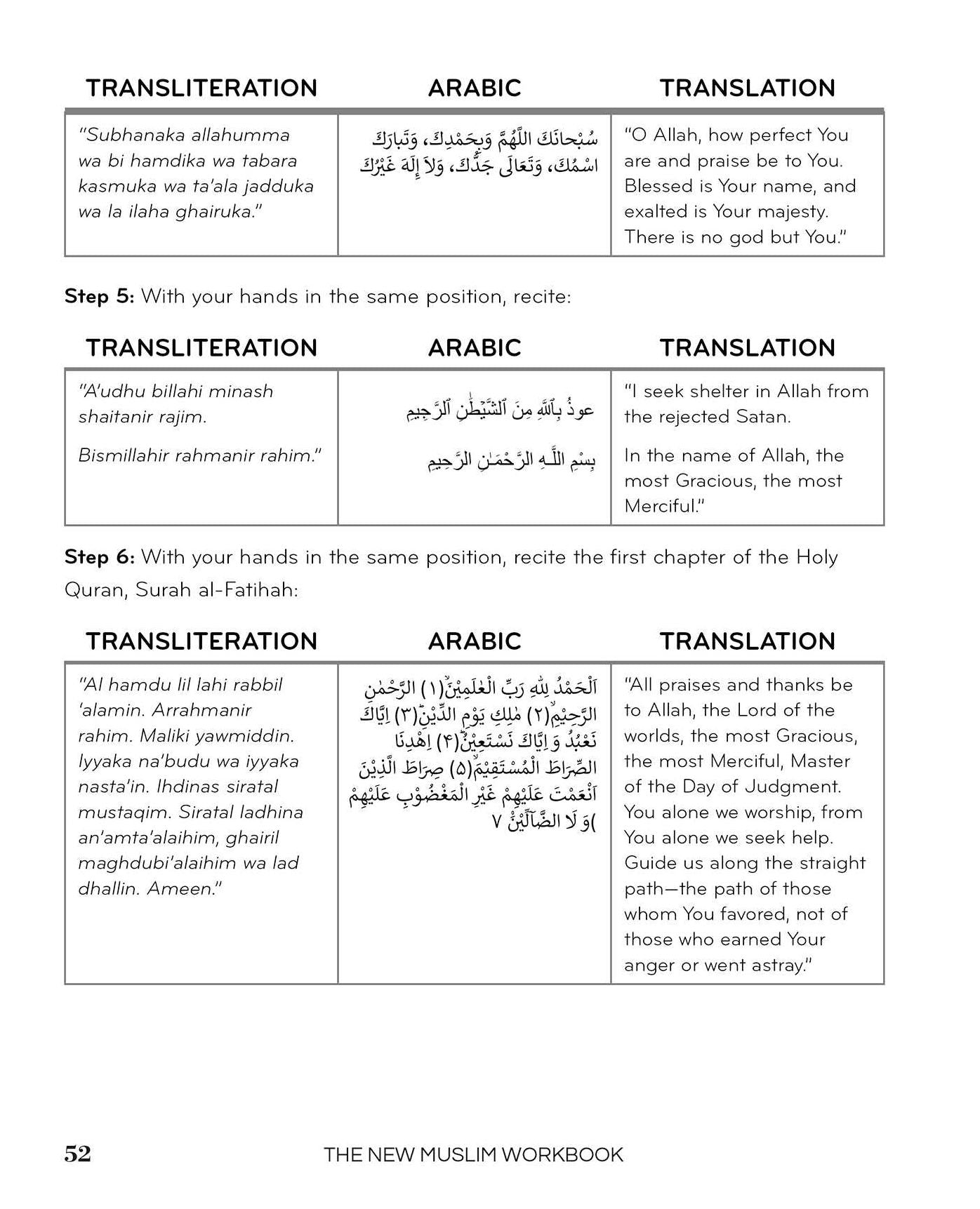 The New Muslim Workbook: The Interactive Guide to Building Your Relationship with Allah through Reflection and Prayer