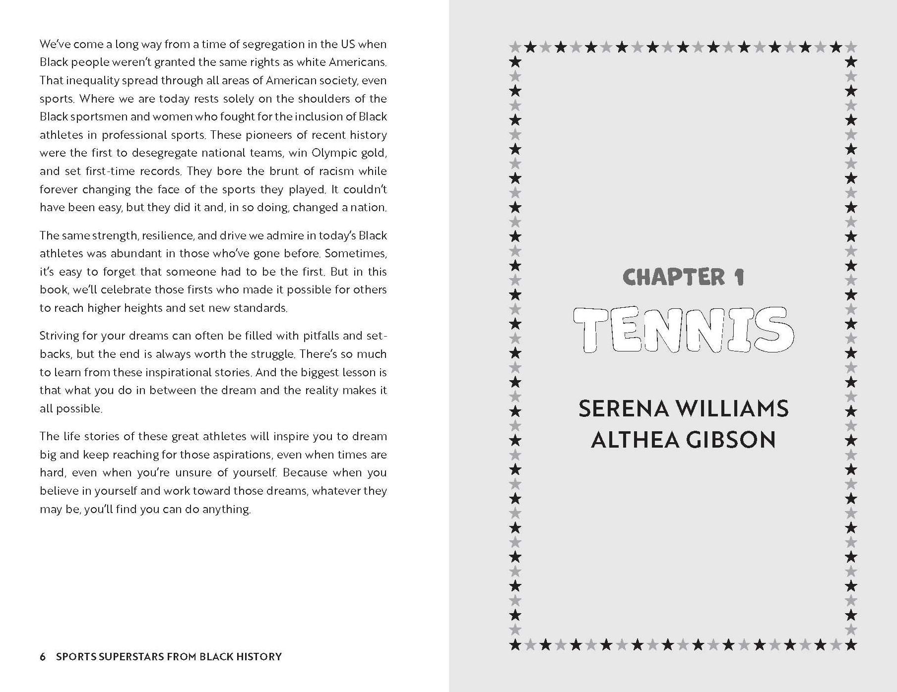 Sports Superstars from Black History: Inspiring Stories from the Amazing Careers of Serena Williams, Simone Biles, Allyson Felix, Lebron James, and Many More African American Sports Legends