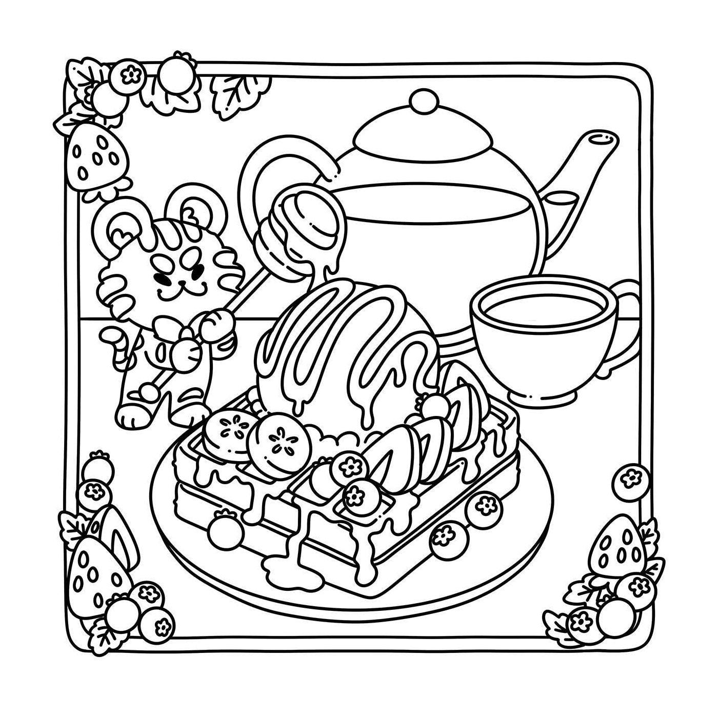 The Bumbleberry Hollows Coloring Book: Color Your Way Through Sweet Treats and Kawaii Characters
