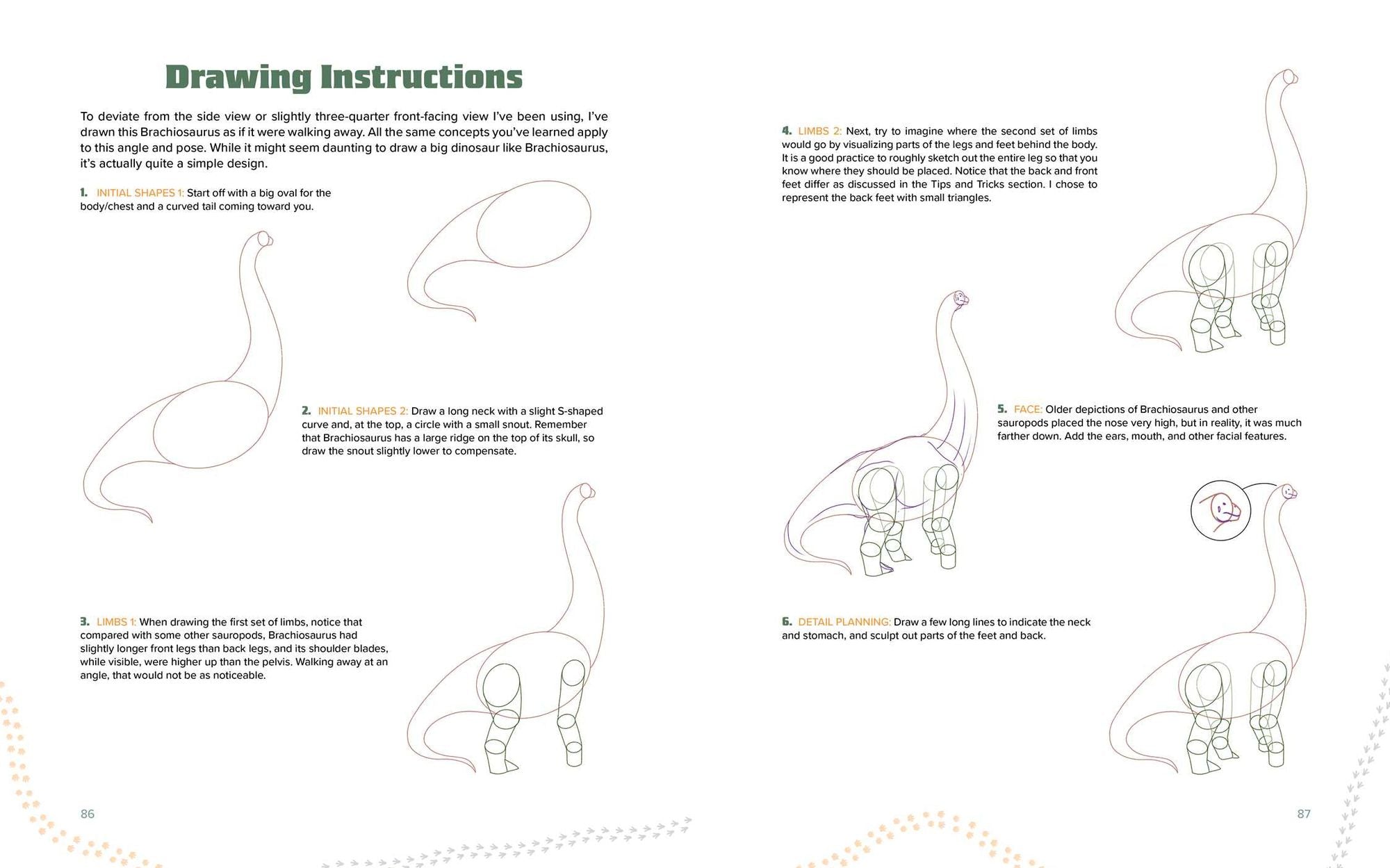 Drawing Dinosaurs: How to Draw Scientifically Accurate Prehistoric Creatures, Including T.rex, Stegosaurus, Velociraptor, Spinosaurus, and More (How to Draw Books)