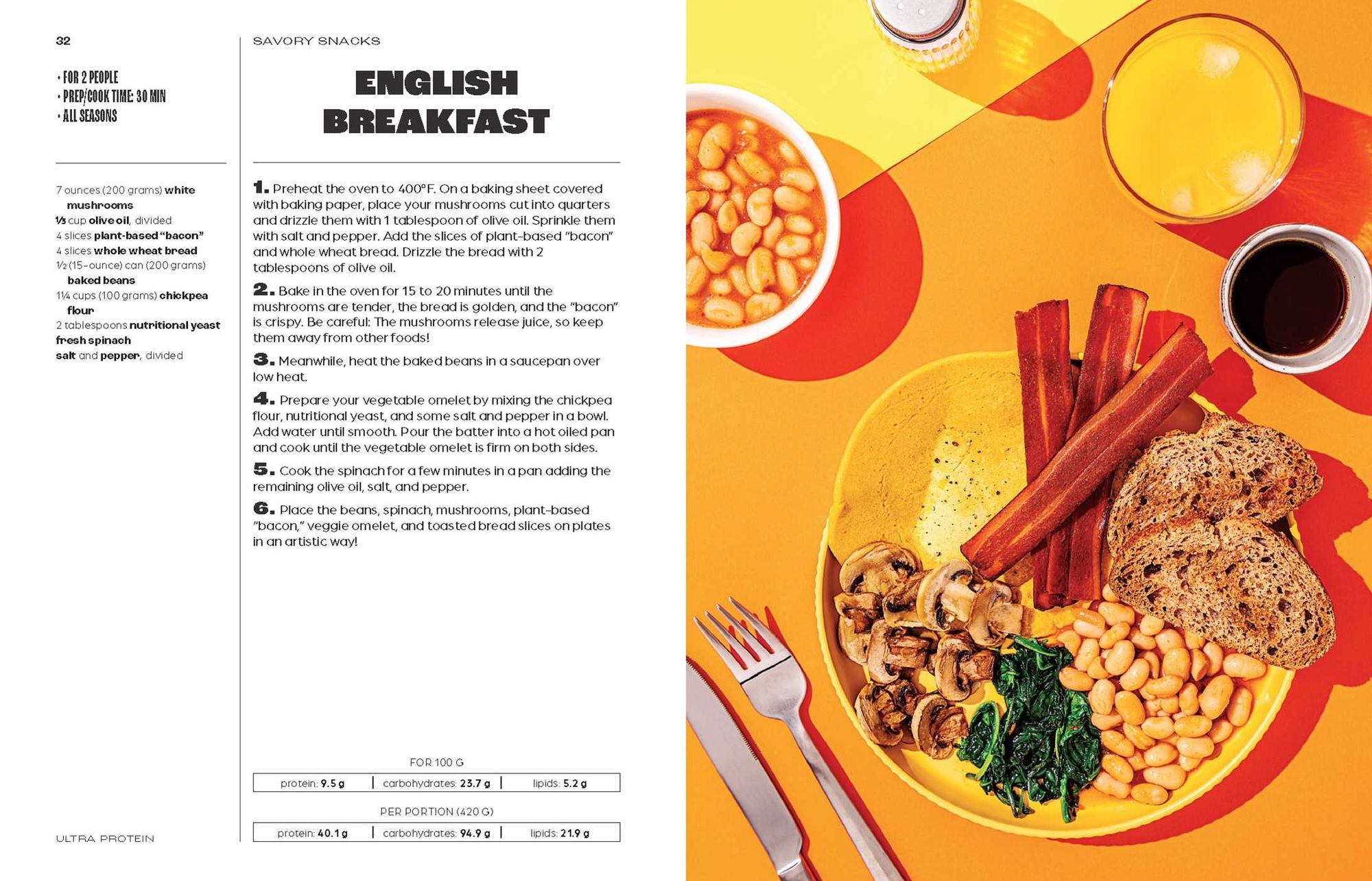 Ultra Protein: 55 Plant-Based Recipes to Maximize Body and Brain Health