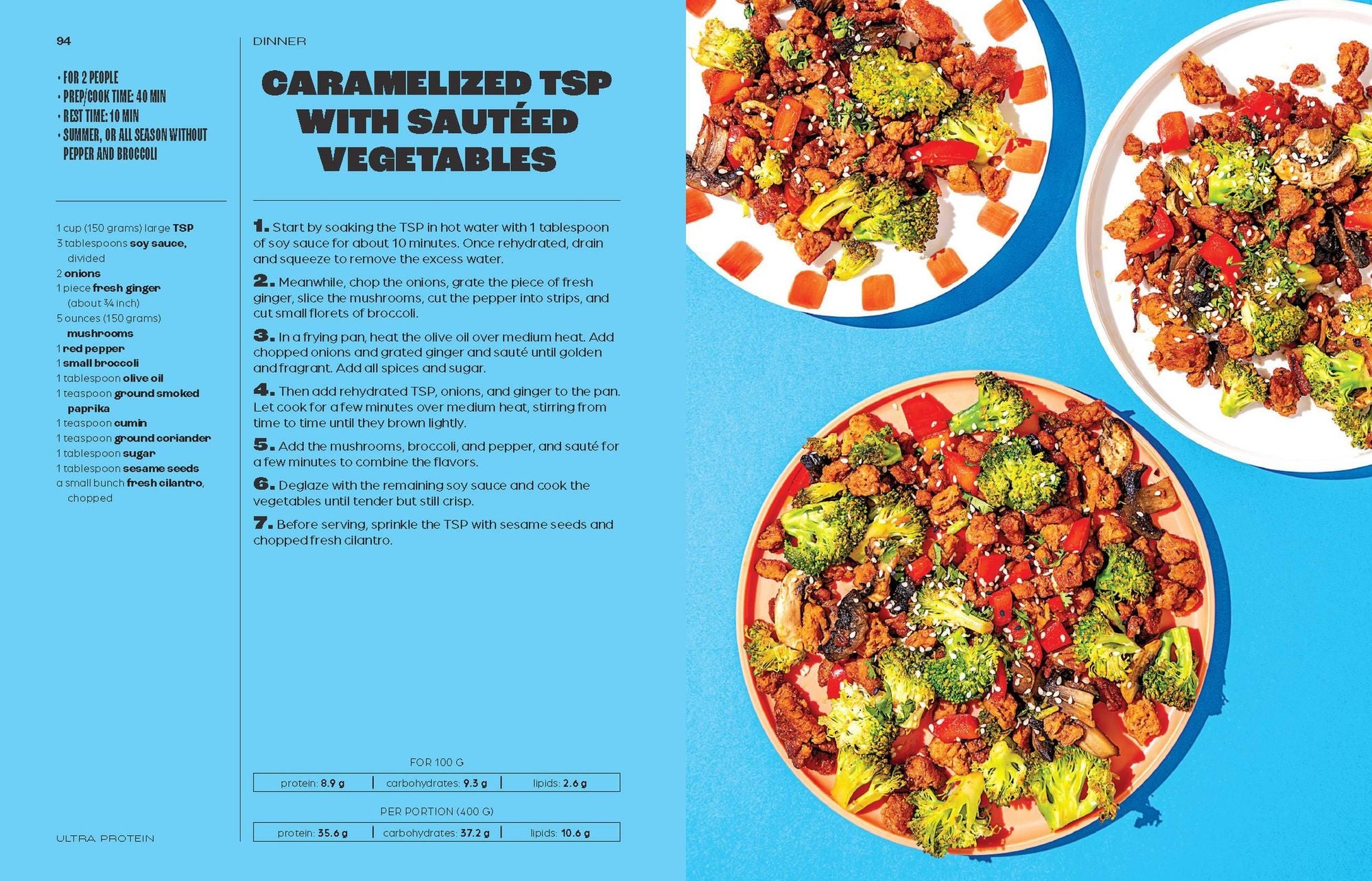 Ultra Protein: 55 Plant-Based Recipes to Maximize Body and Brain Health