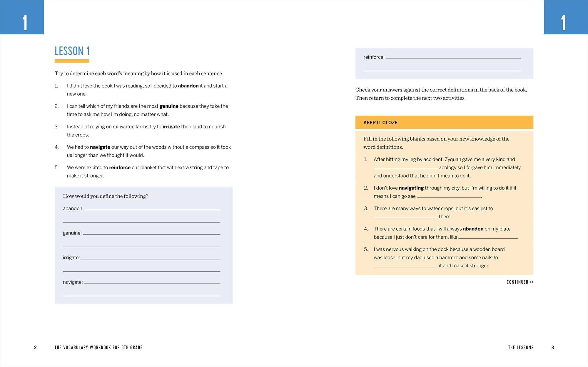 The Vocabulary Workbook for 6th Grade: Weekly Activities to Boost Your Word Power