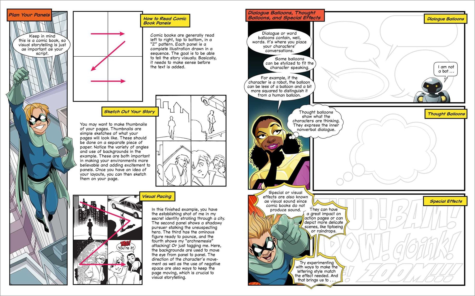 Ka-boom! Create Your Own Hero Adventures: A Blank Comic Book for Kids