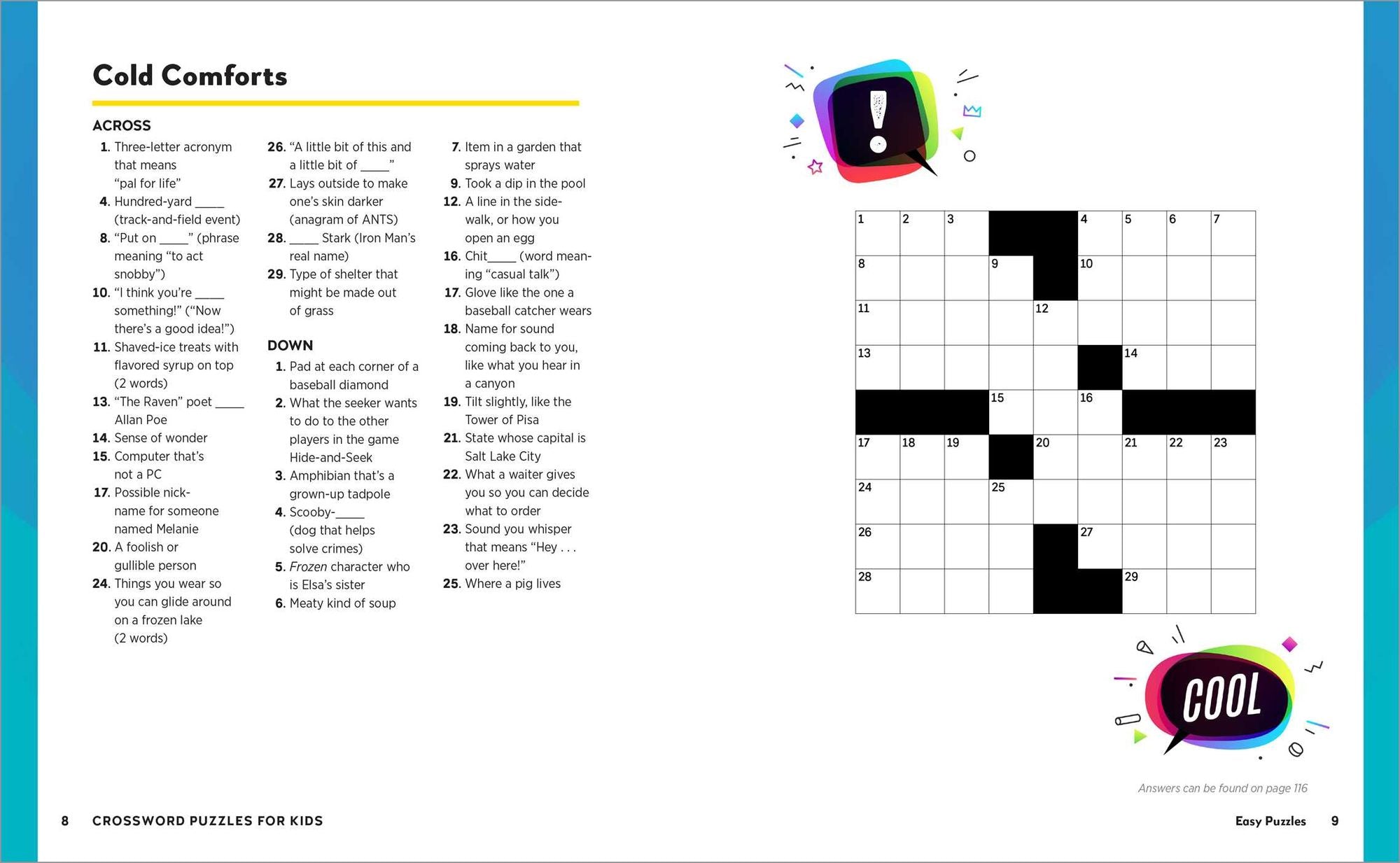 Crossword Puzzles for Kids: A Fun and Challenging Puzzle Book