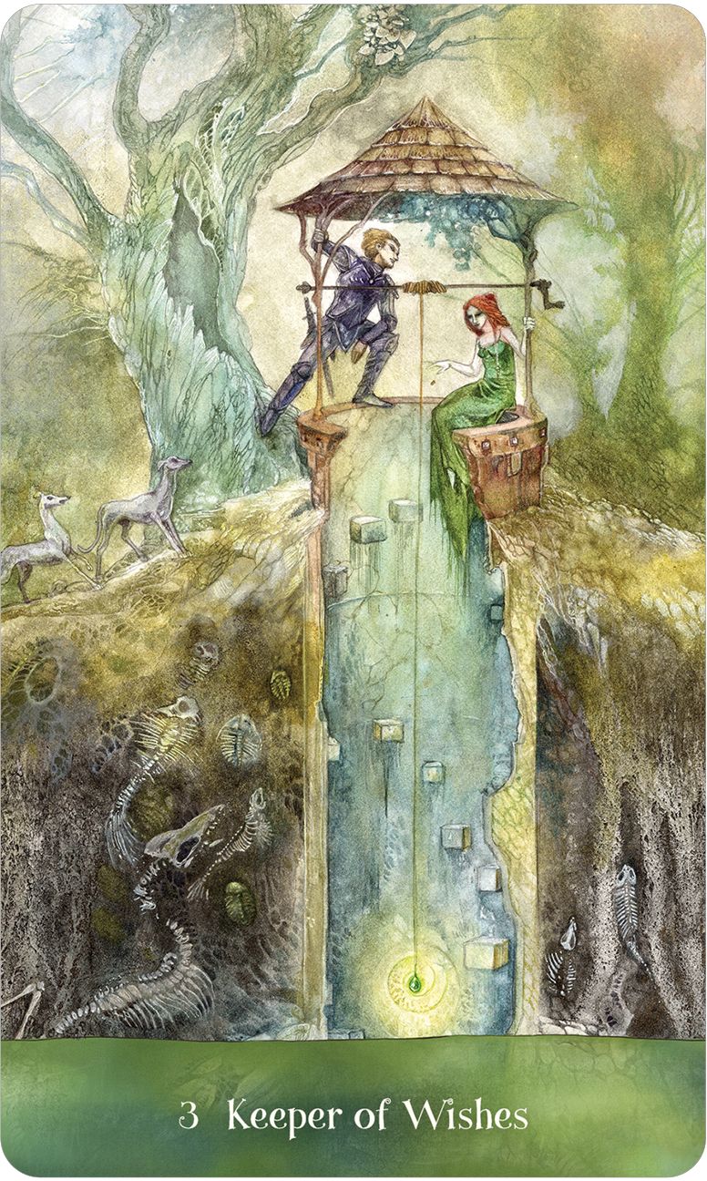 Tree Keepers Oracle: 44 Gold Gilt-Edged Cards, Intricate Nature-Themed Artwork by Stephanie Law, 108-Page Full-Color Guidebook, Druids, Faery-Realm, Portals Between Magical Worlds, Guardians of Sacred Spaces