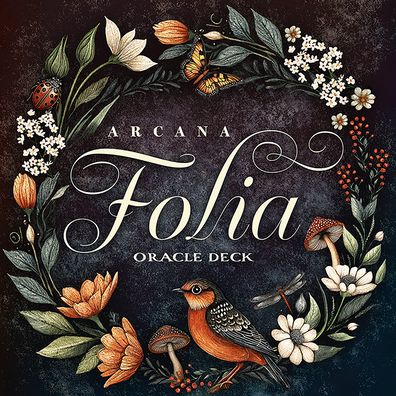 Arcana Folia Oracle Deck: 50-Card Round Deck, Nature-Inspired Artwork, Channel Plant Energy, Divination and Inspiration, Includes 72-page Illustrated Guidebook