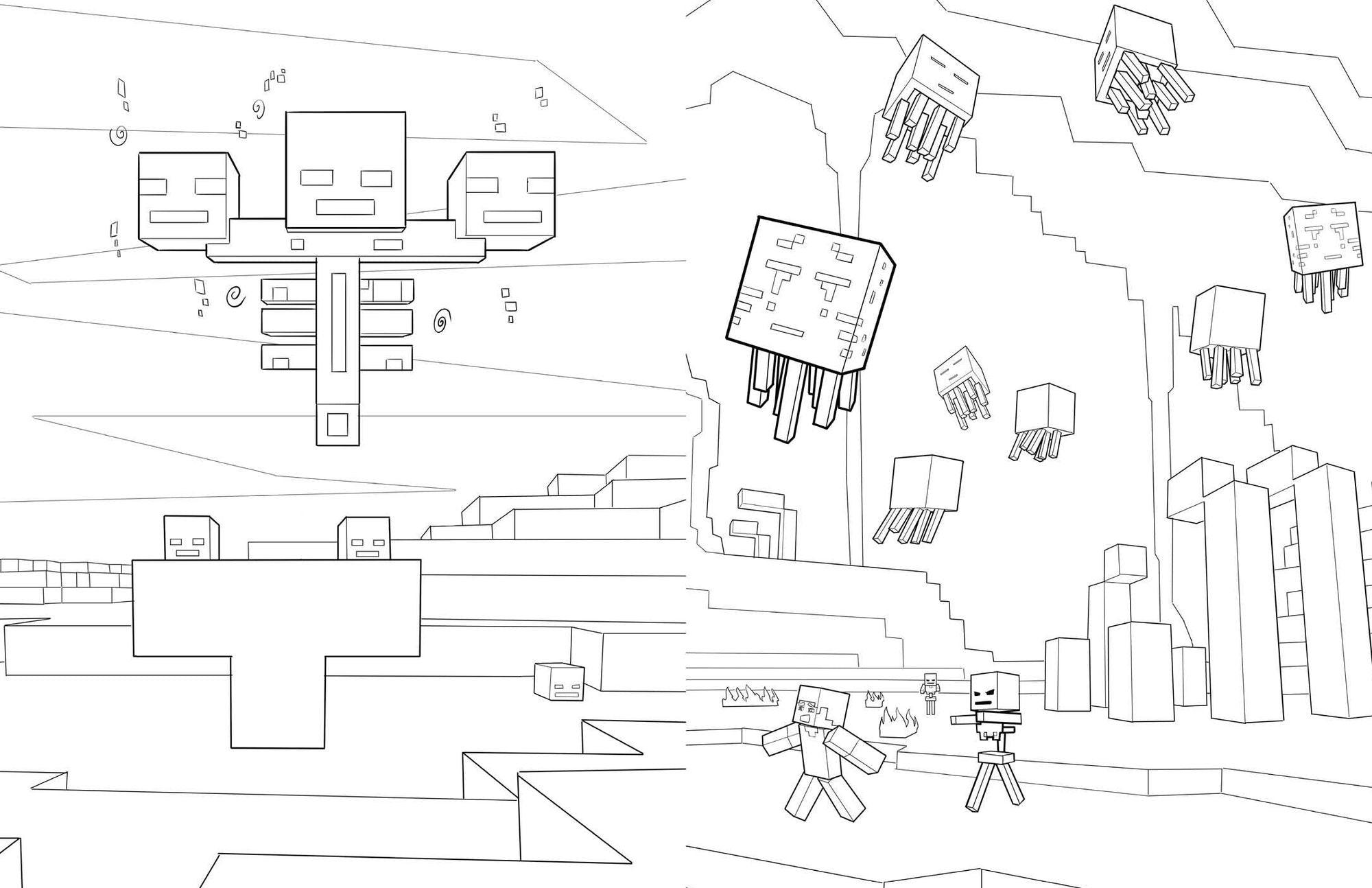 The Official Minecraft Coloring Adventures Book: Create, Explore, Color!: For Young Artists and Kids 5-10