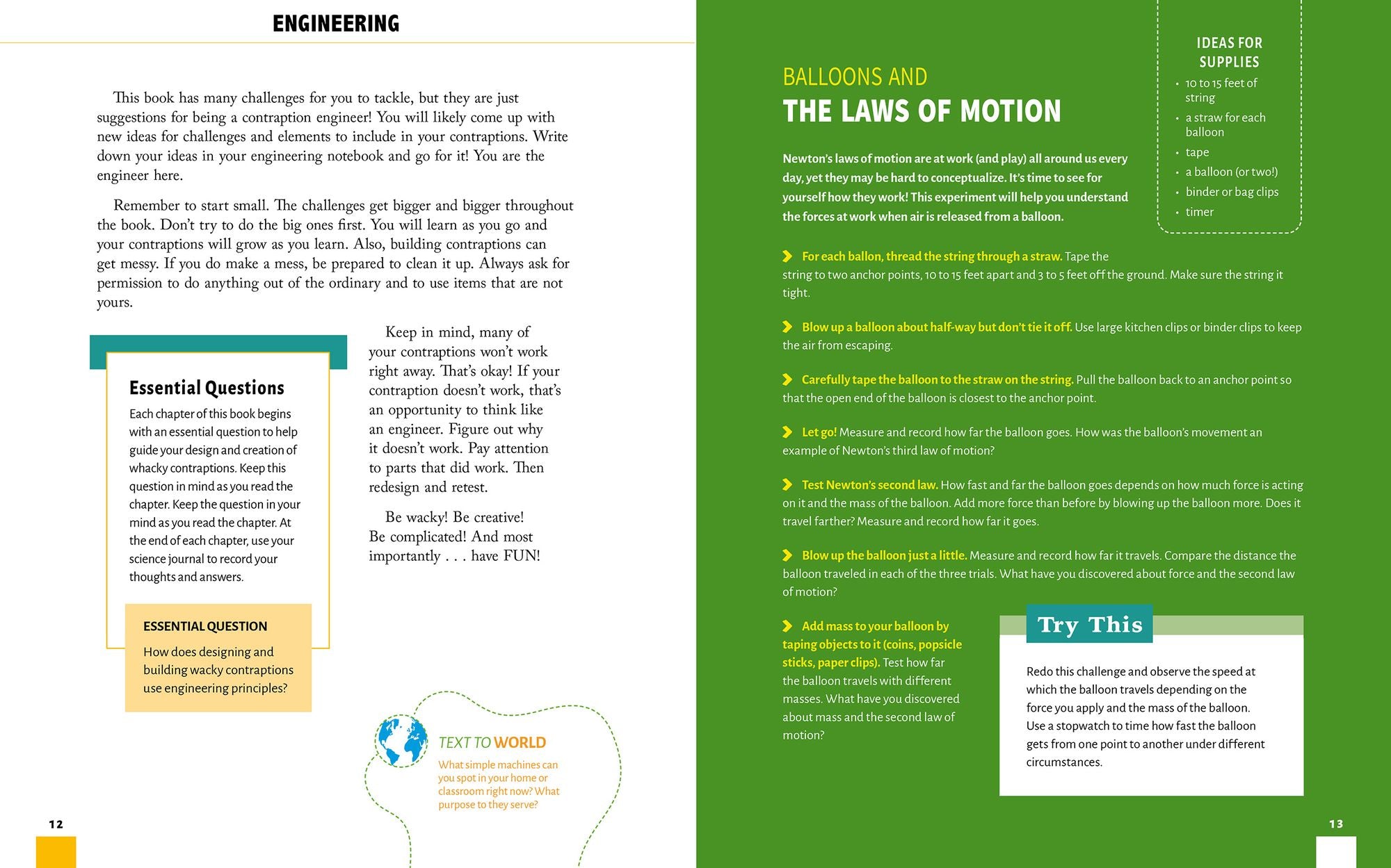 Wacky Contraptions: Gadgets That Whiz, Whoosh, Whirl, and Twist with Hands-On Engineering Activities
