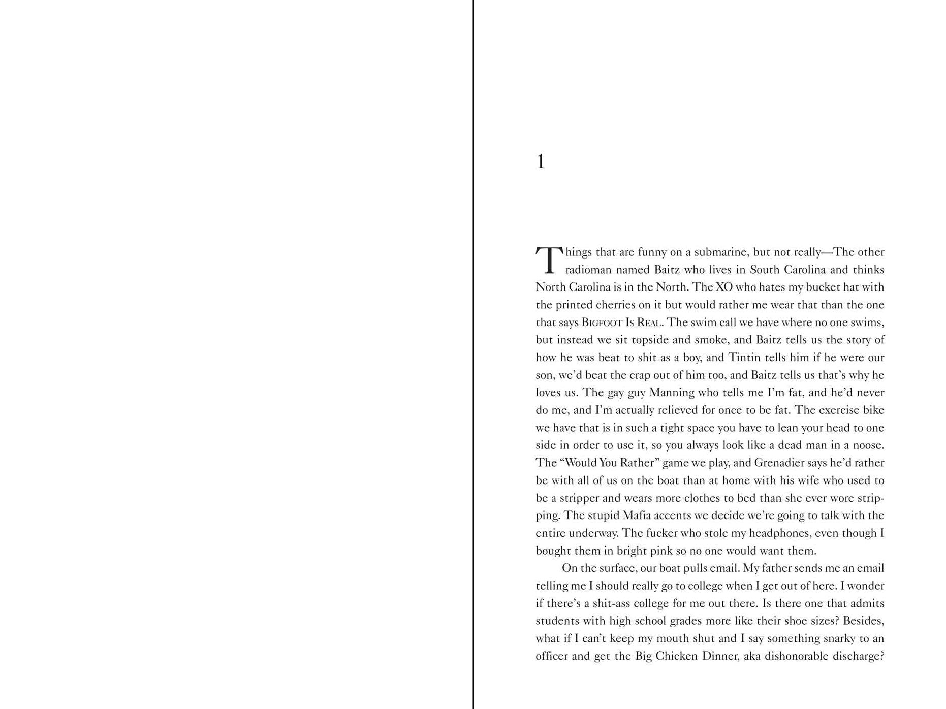 Things That Are Funny on a Submarine But Not Really: A Novel