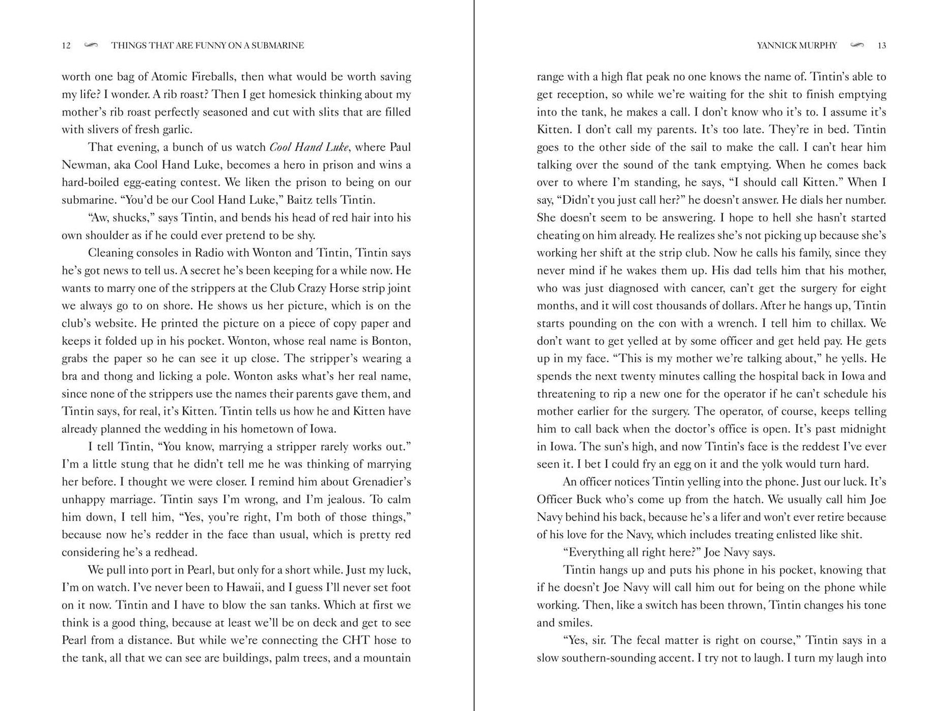 Things That Are Funny on a Submarine But Not Really: A Novel