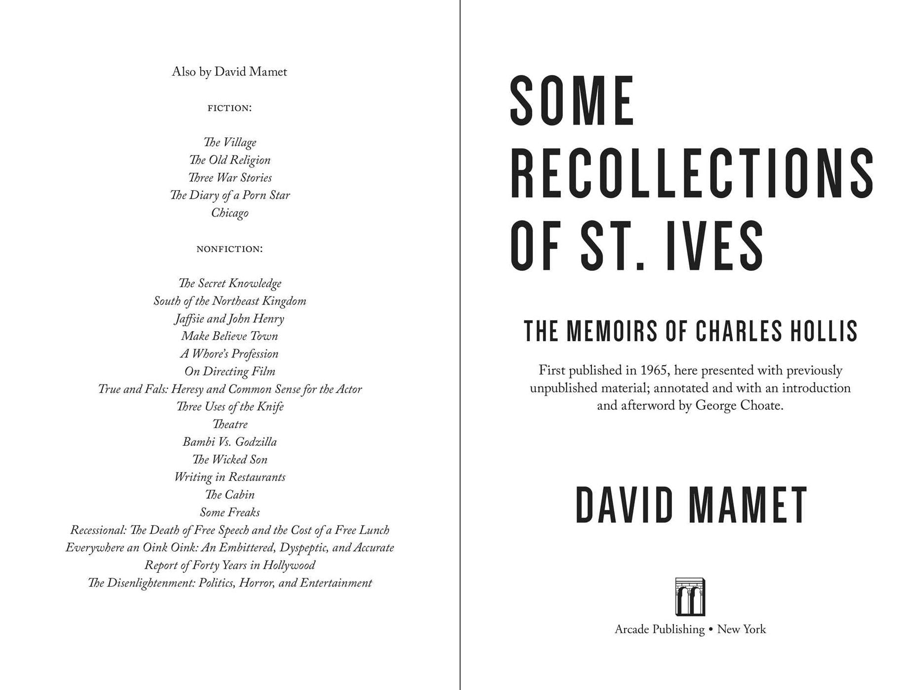 Some Recollections of St. Ives: A Novel