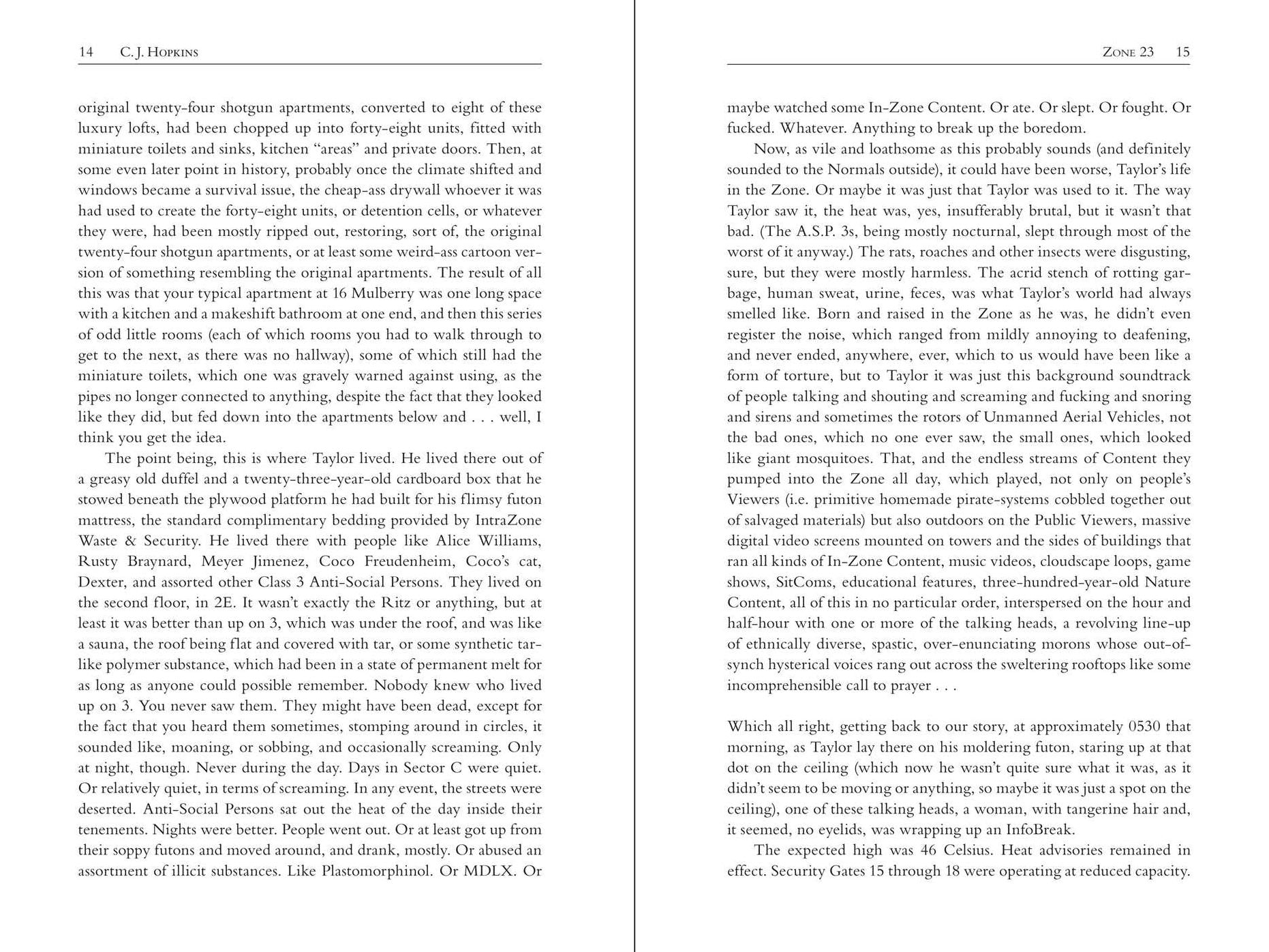 Zone 23: A Novel