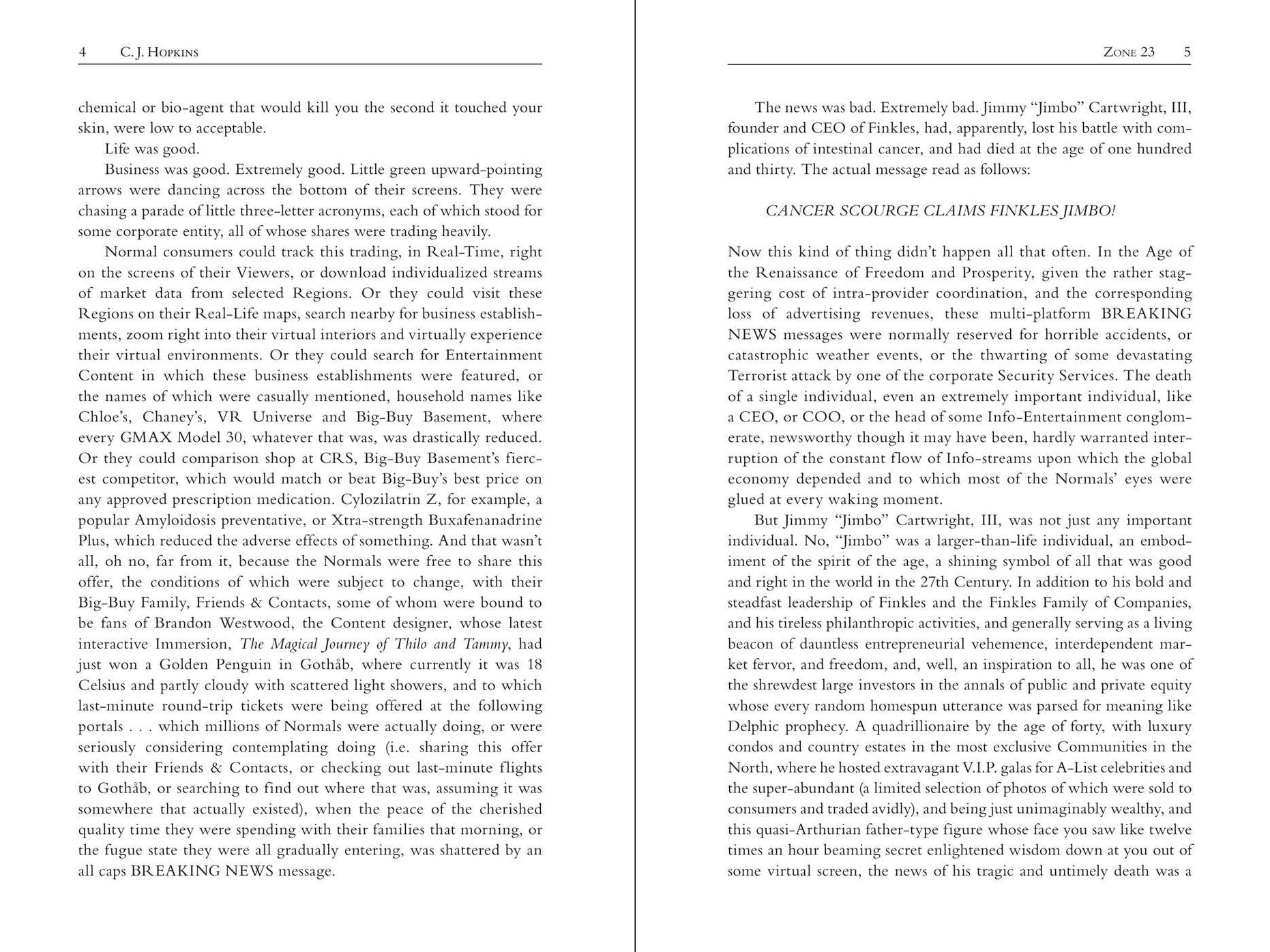 Zone 23: A Novel