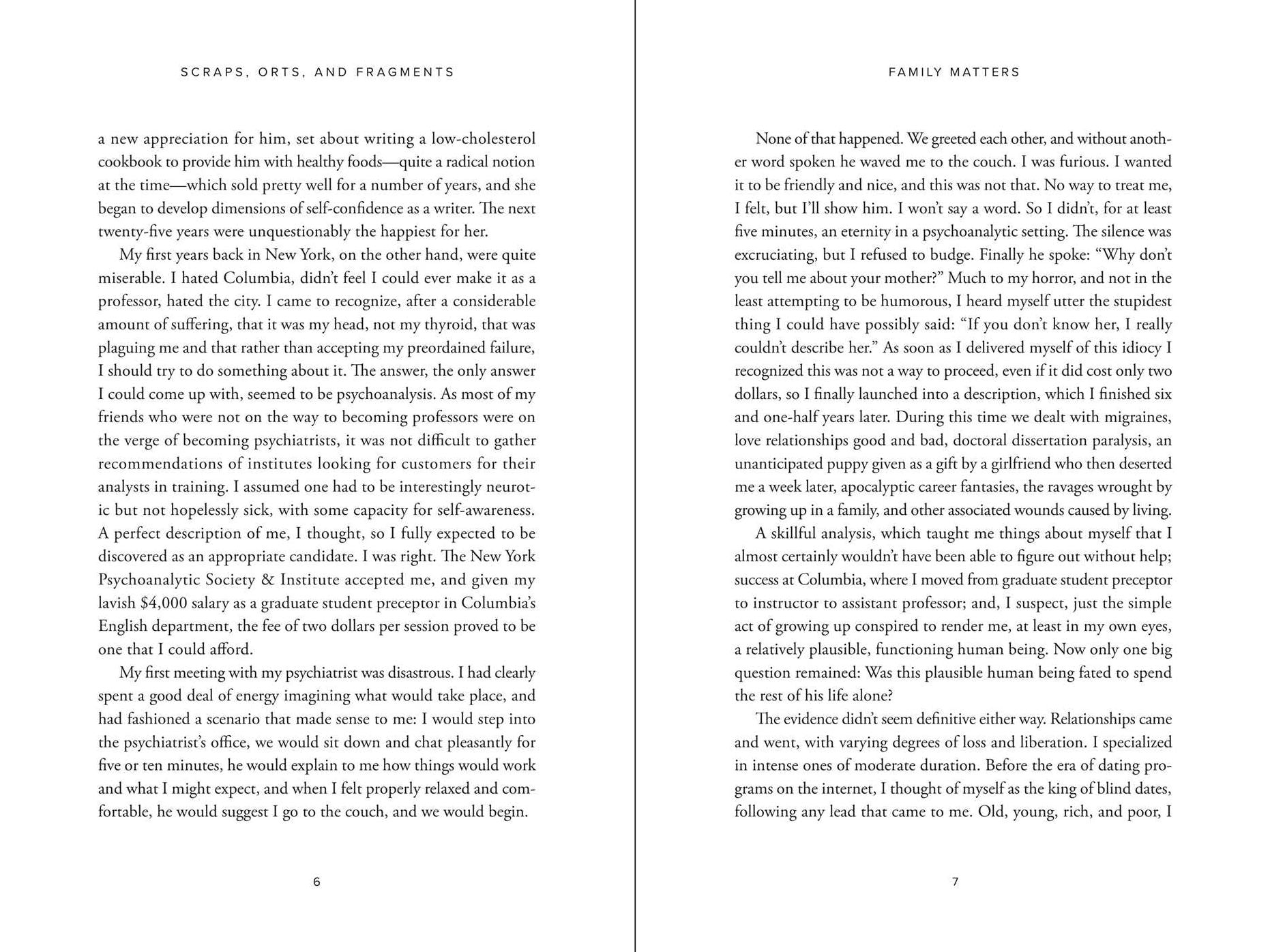 Scraps, Orts, and Fragments: Pieces of a Life