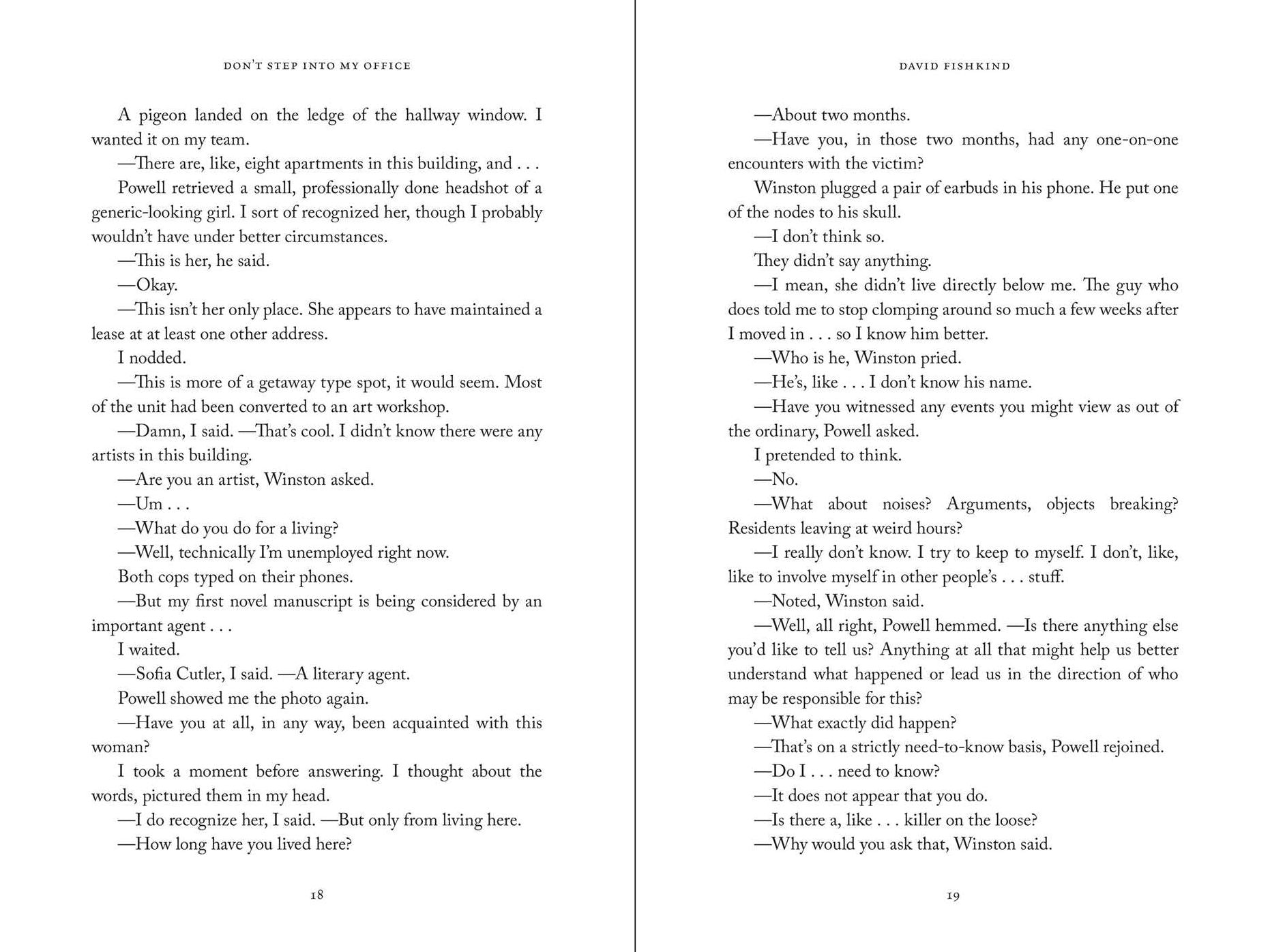 Don't Step into My Office: A Novel