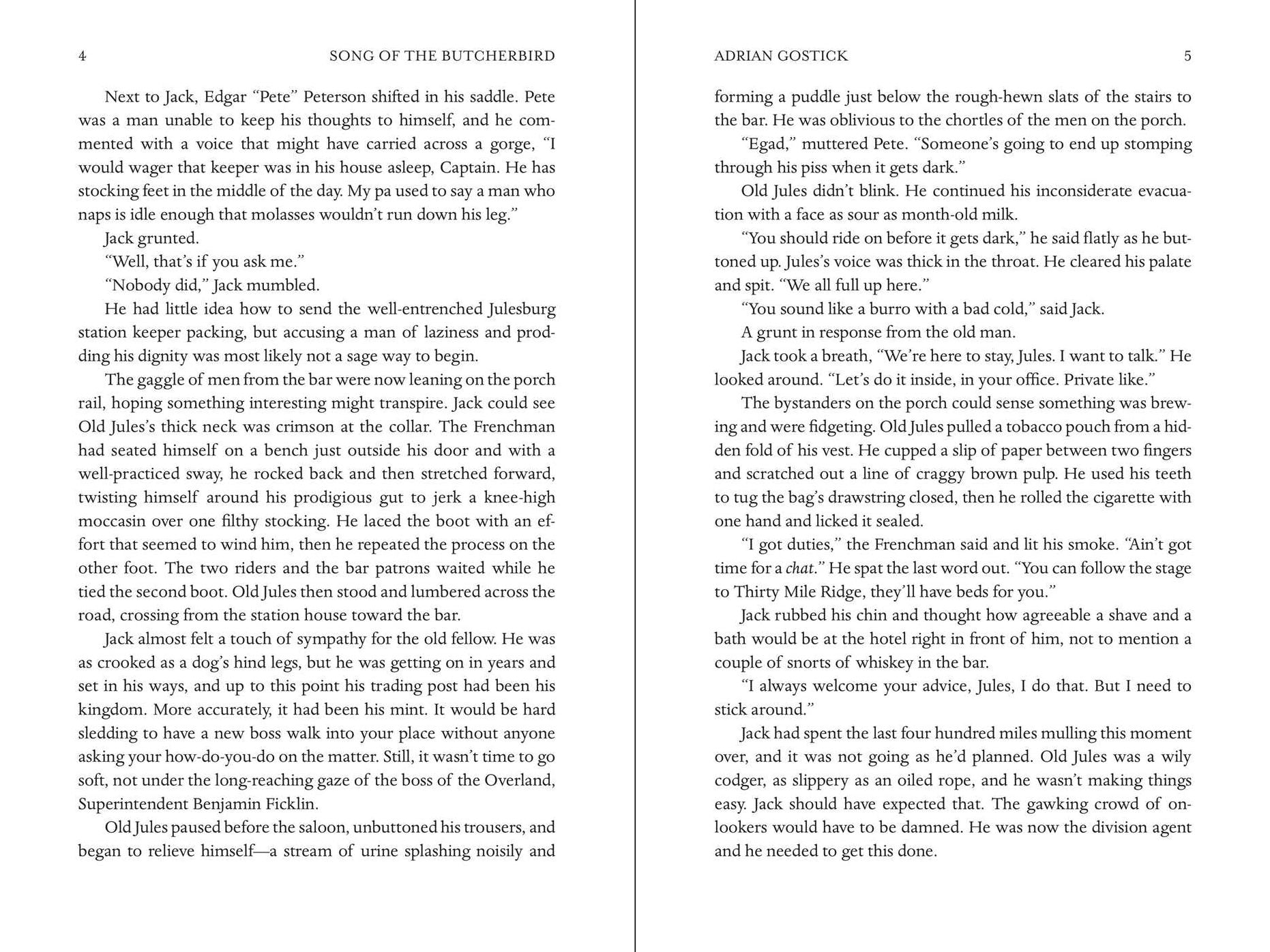 Jack Slade: Song of the Butcherbird
